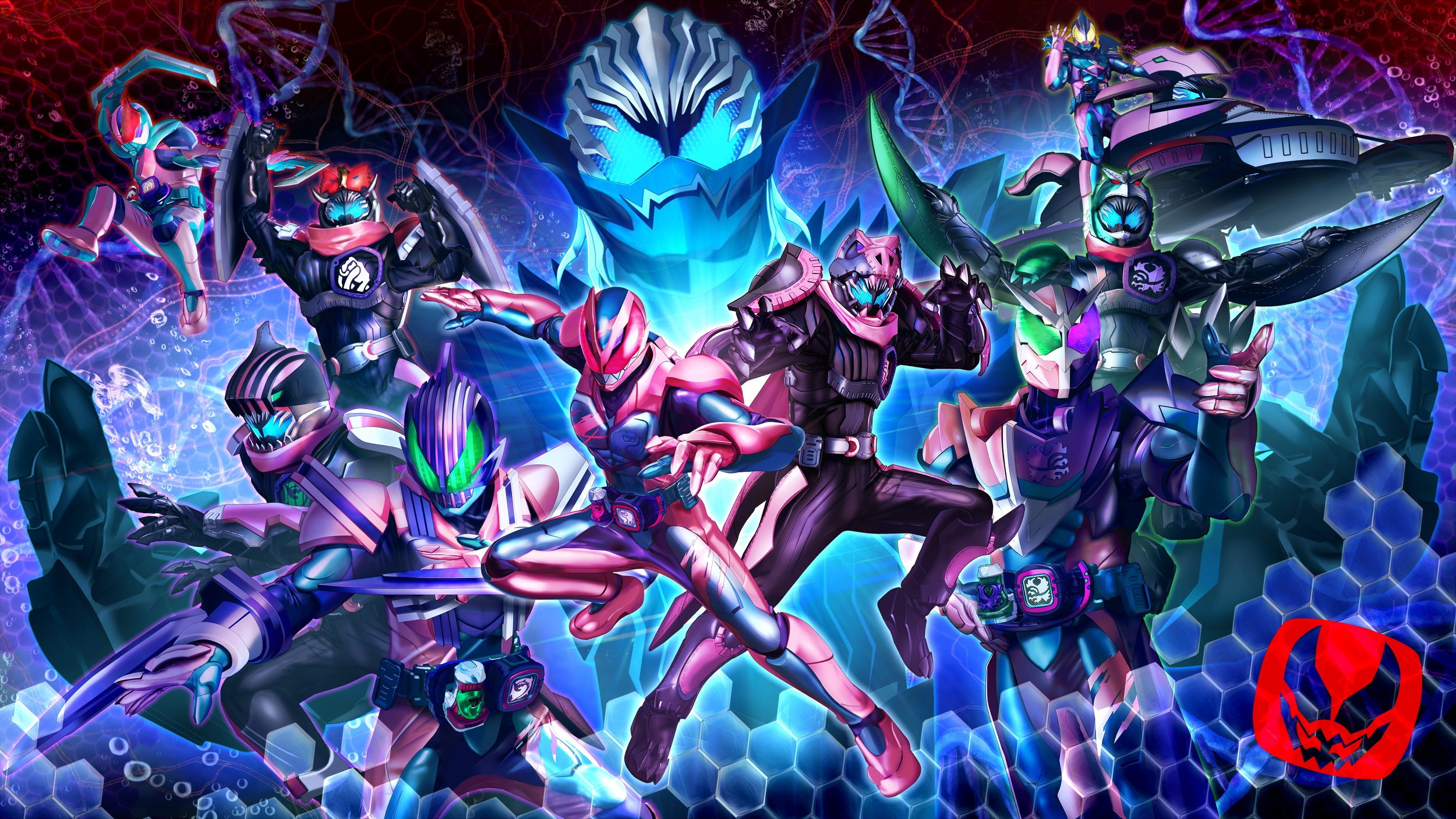Kamen Rider Revice characters group HD Wallpaper