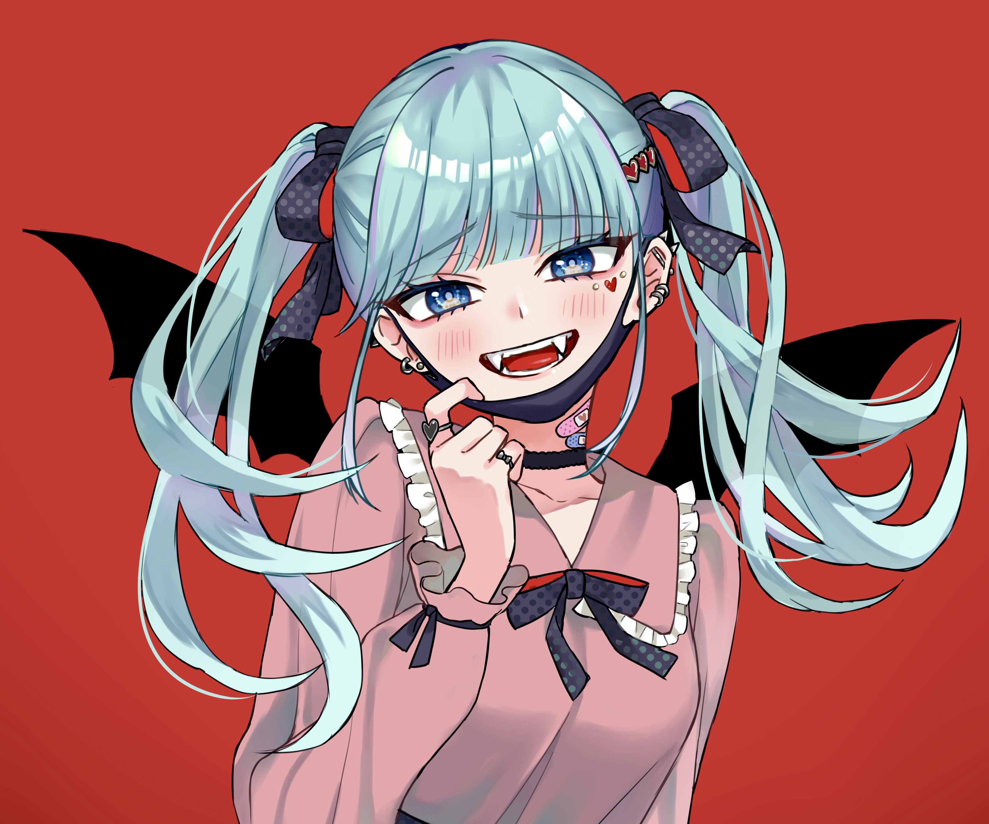 Hatsune Miku vampire anime girl HD Wallpaper