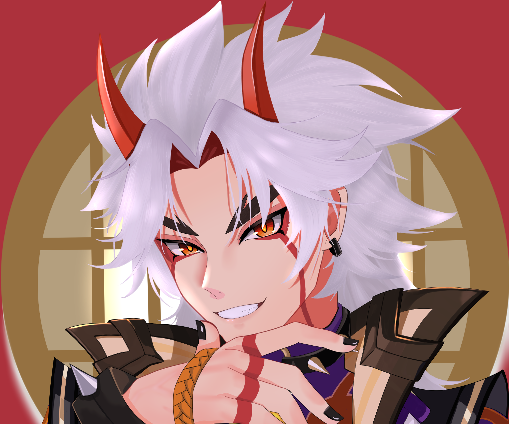 Arataki Itto from Genshin Impact HD Wallpaper