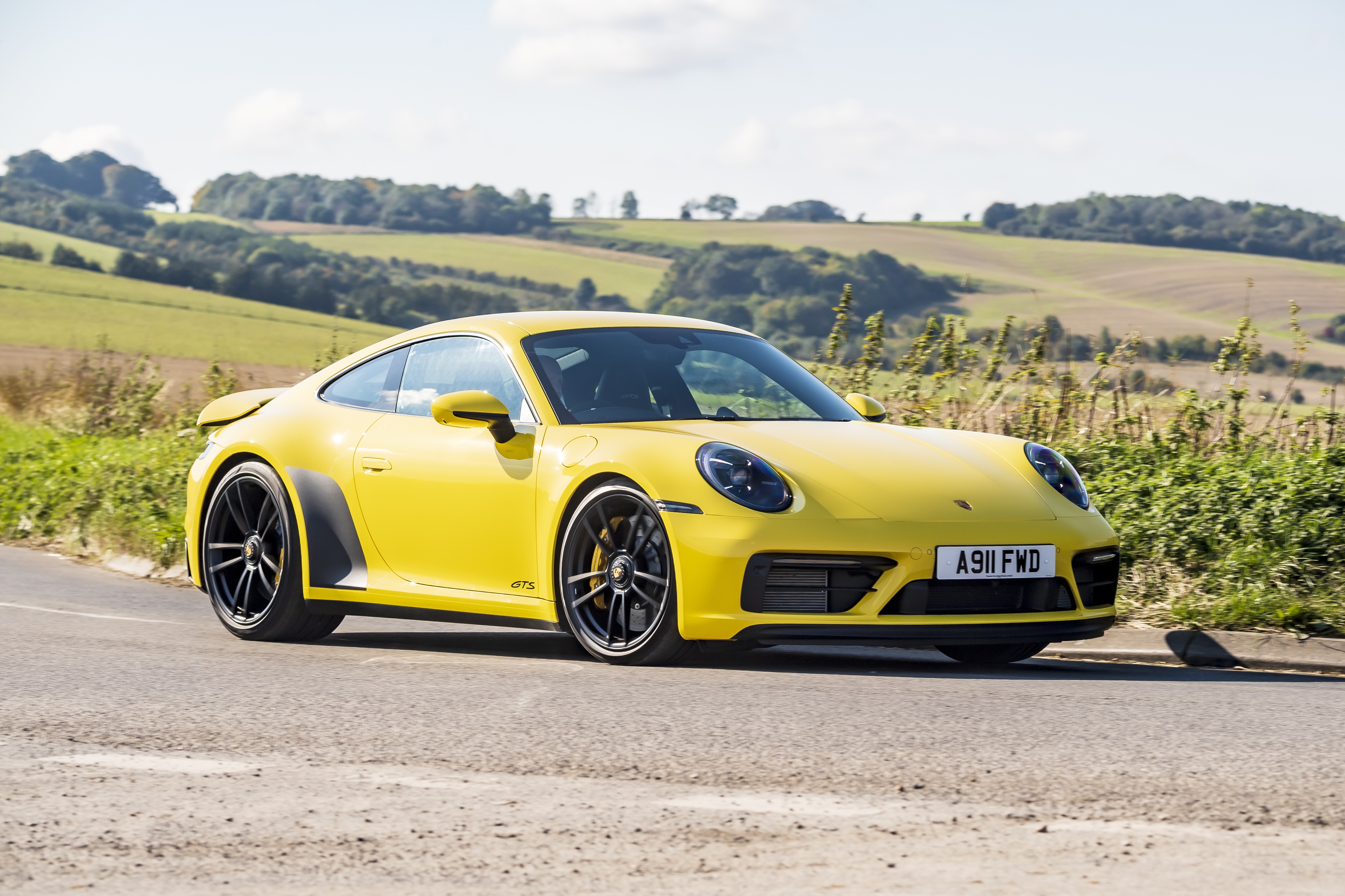 Yellow Porsche 911 Carrera GTS 4K HD Wallpaper