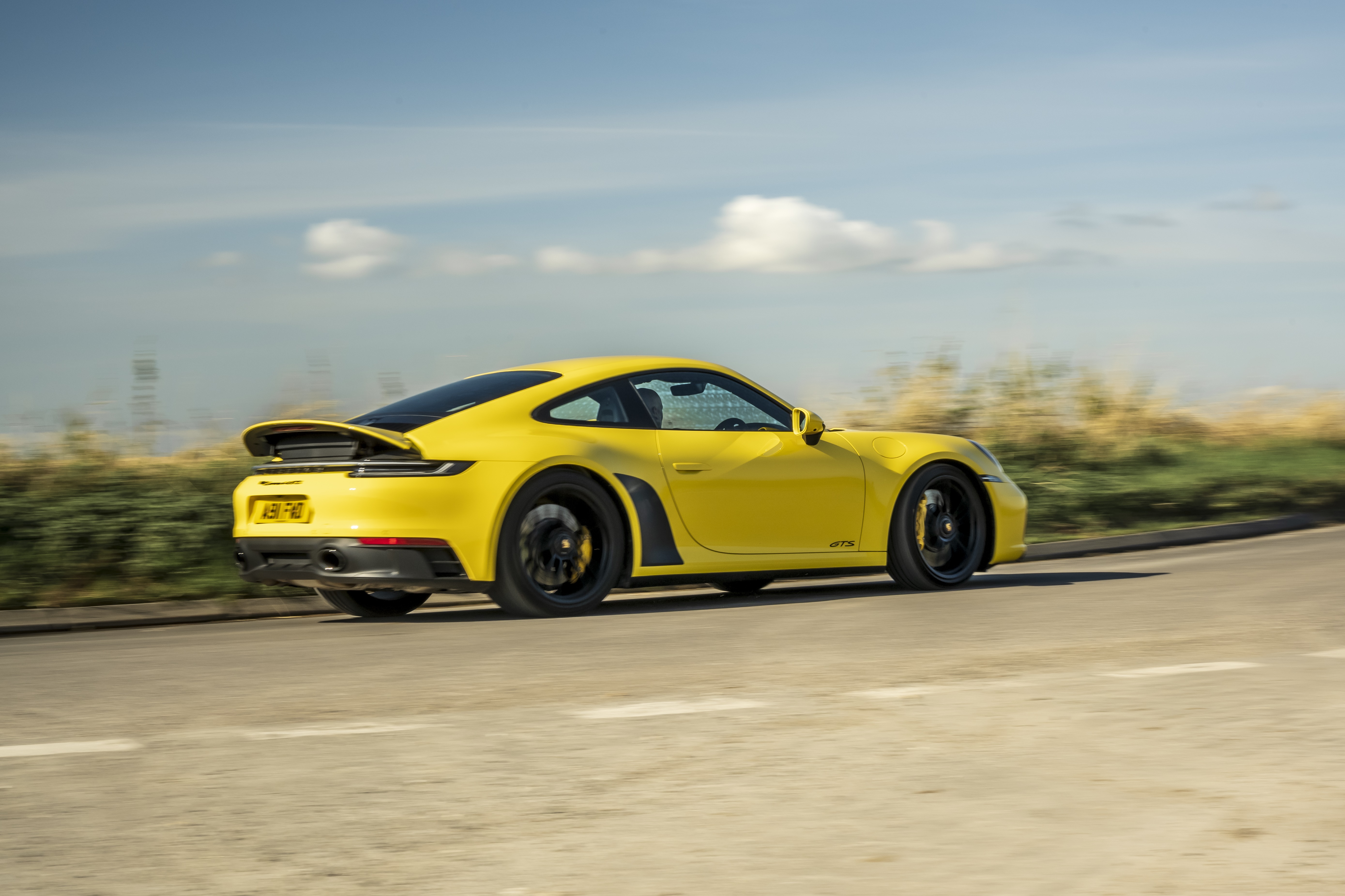 Yellow Porsche 911 Carrera GTS 4K HD Wallpaper
