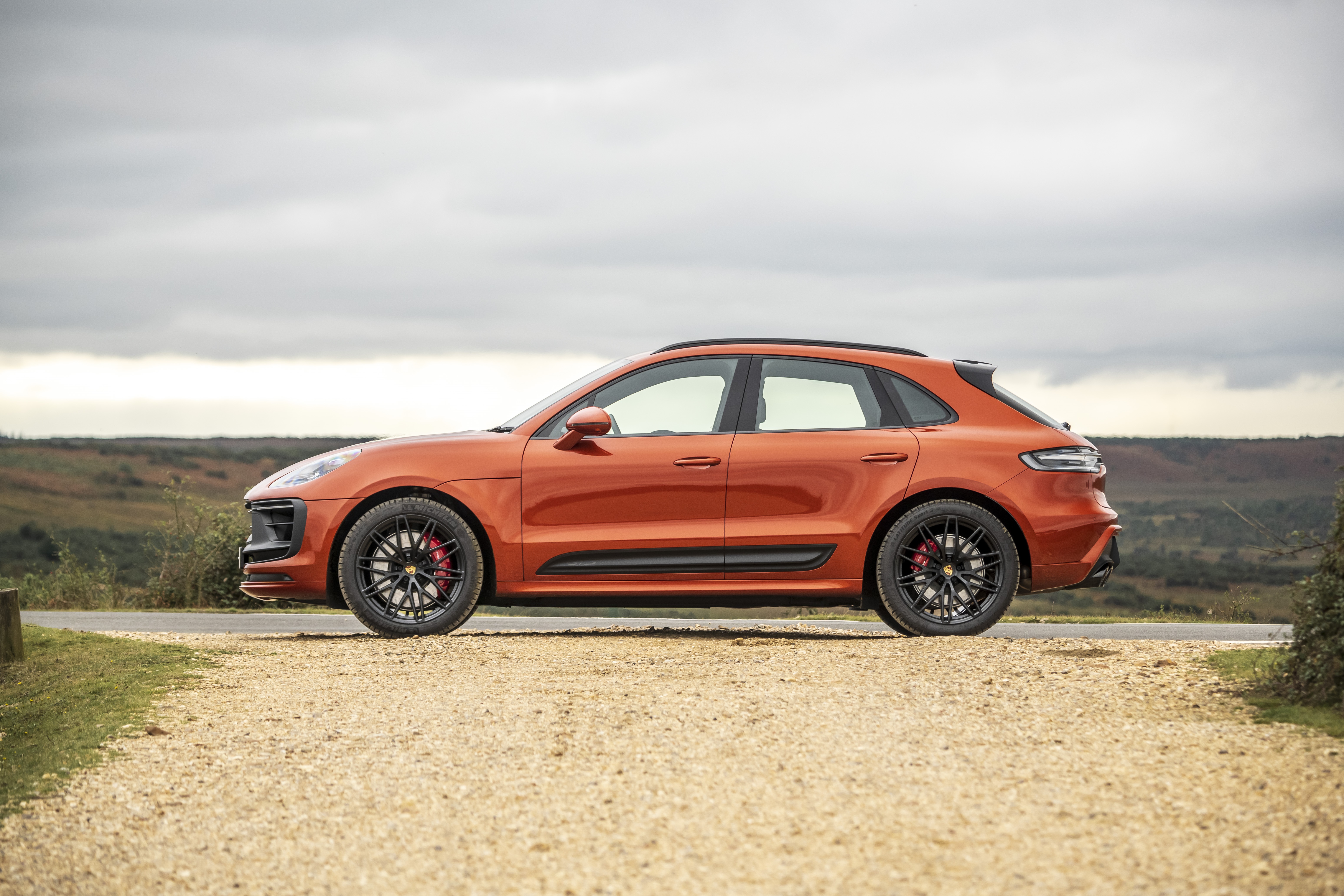 Orange Porsche Macan GTS SUV 4K HD Wallpaper