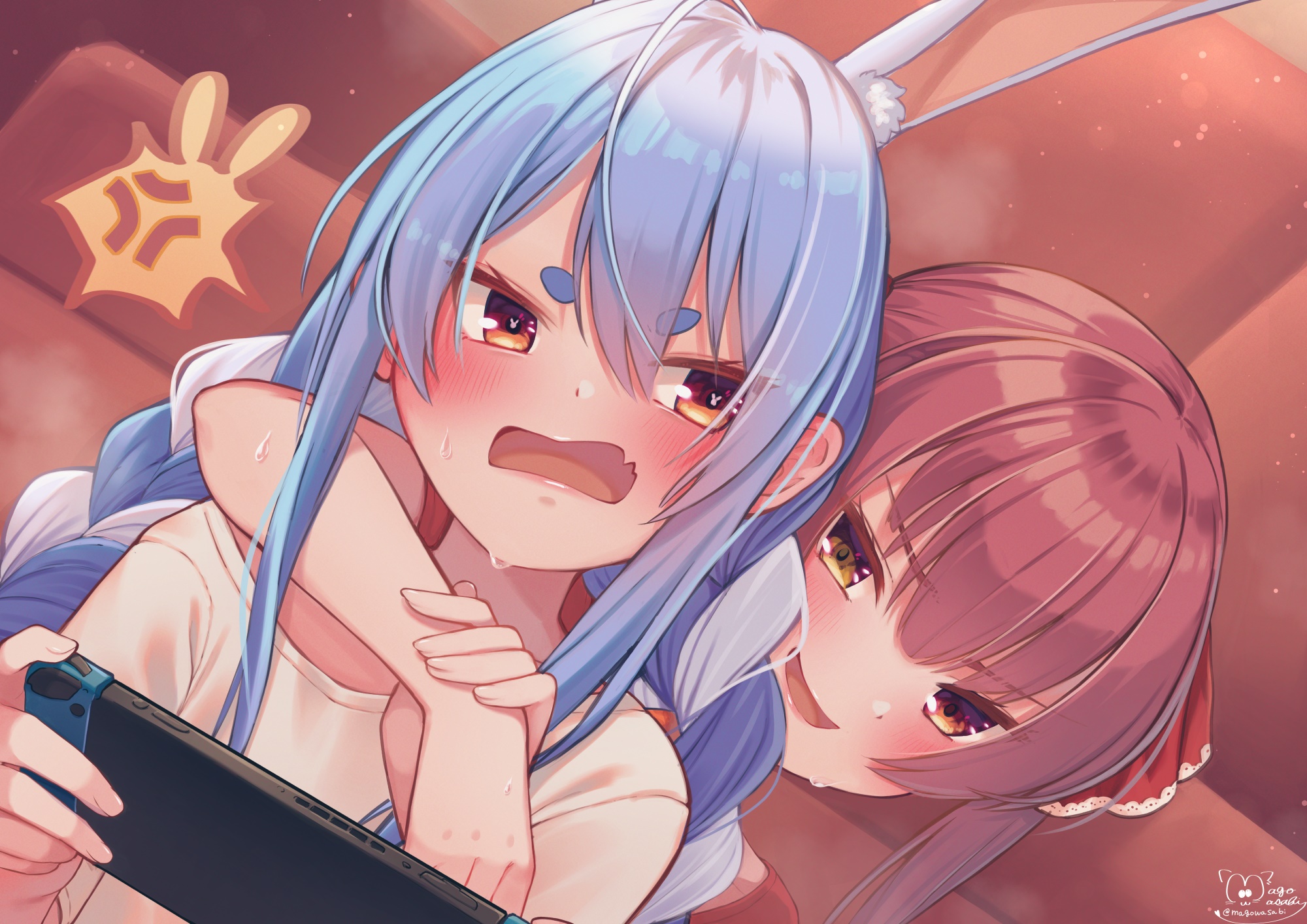 Usada Pekora and Houshou Marine from Hololive HD Wallpaper