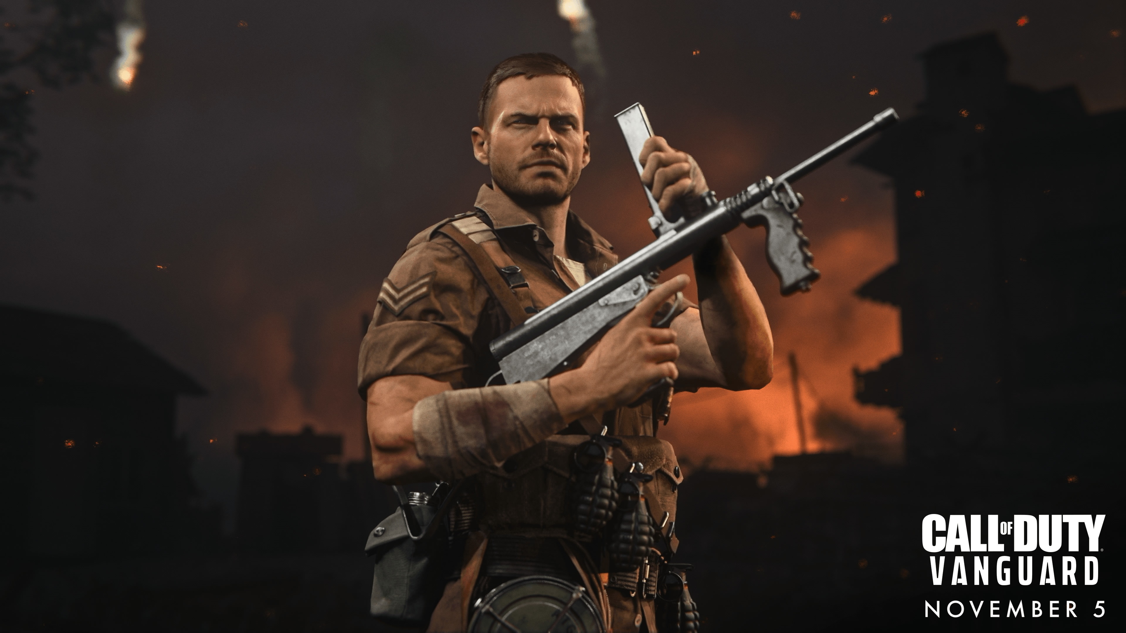 Call of Duty Vanguard soldier with gun HD Wallpaper