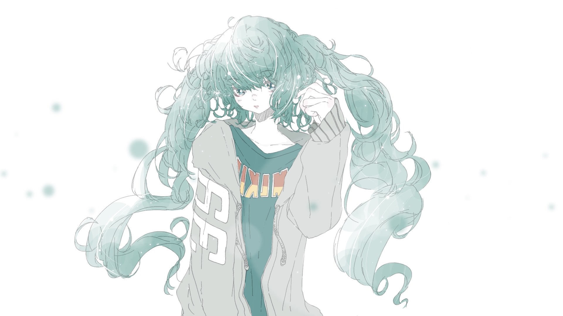 Hatsune Miku from Vocaloid HD Wallpaper