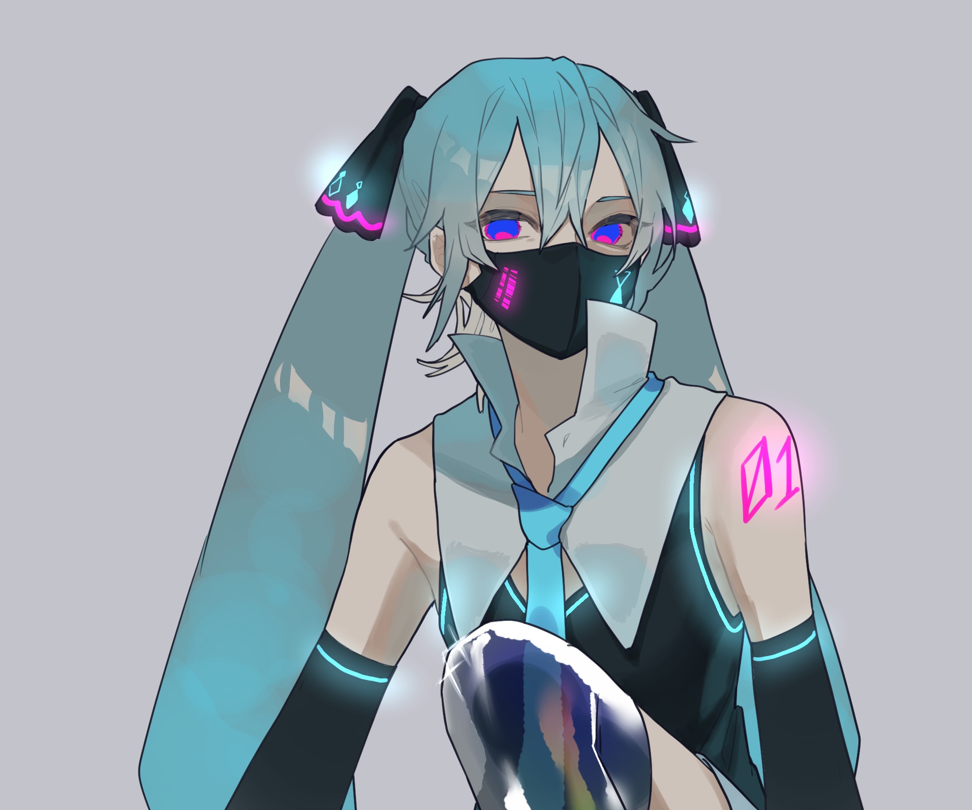 Hatsune Miku from Vocaloid HD Wallpaper
