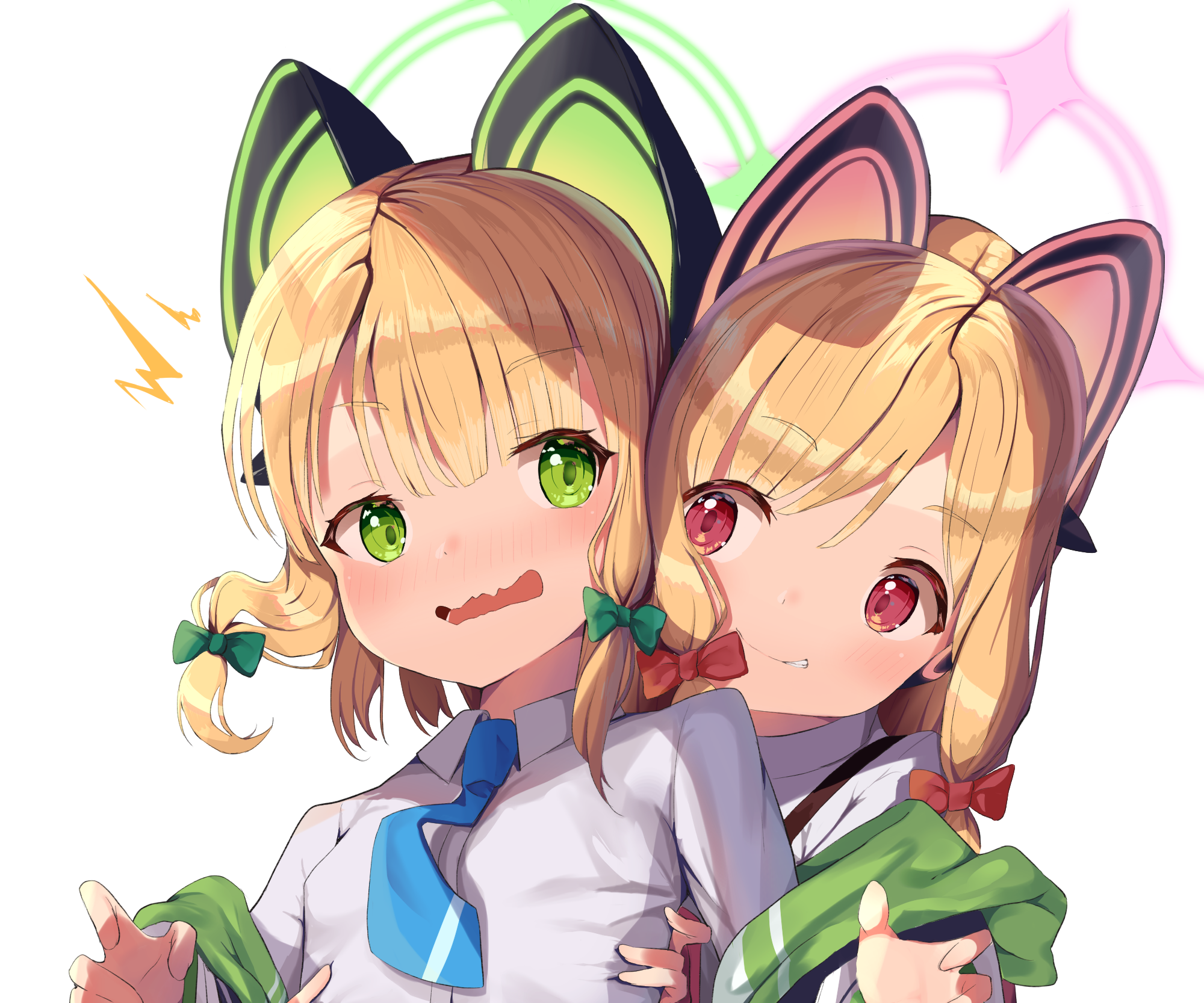 Saiba Midori and Saiba Momoi from Blue Archive HD Wallpaper