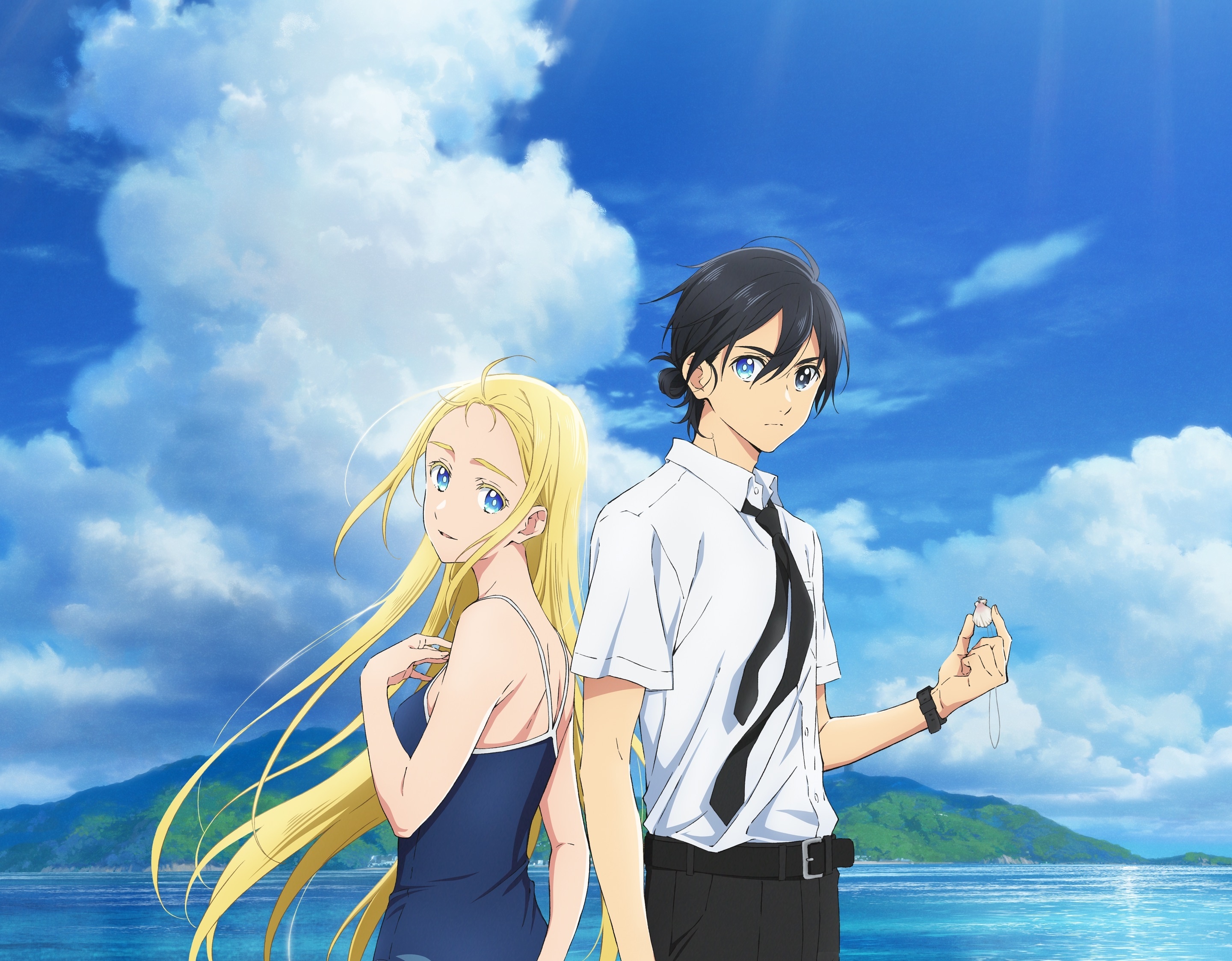 Shinpei Ajiro and Ushio Kofune from Summer Time Rendering HD Wallpaper