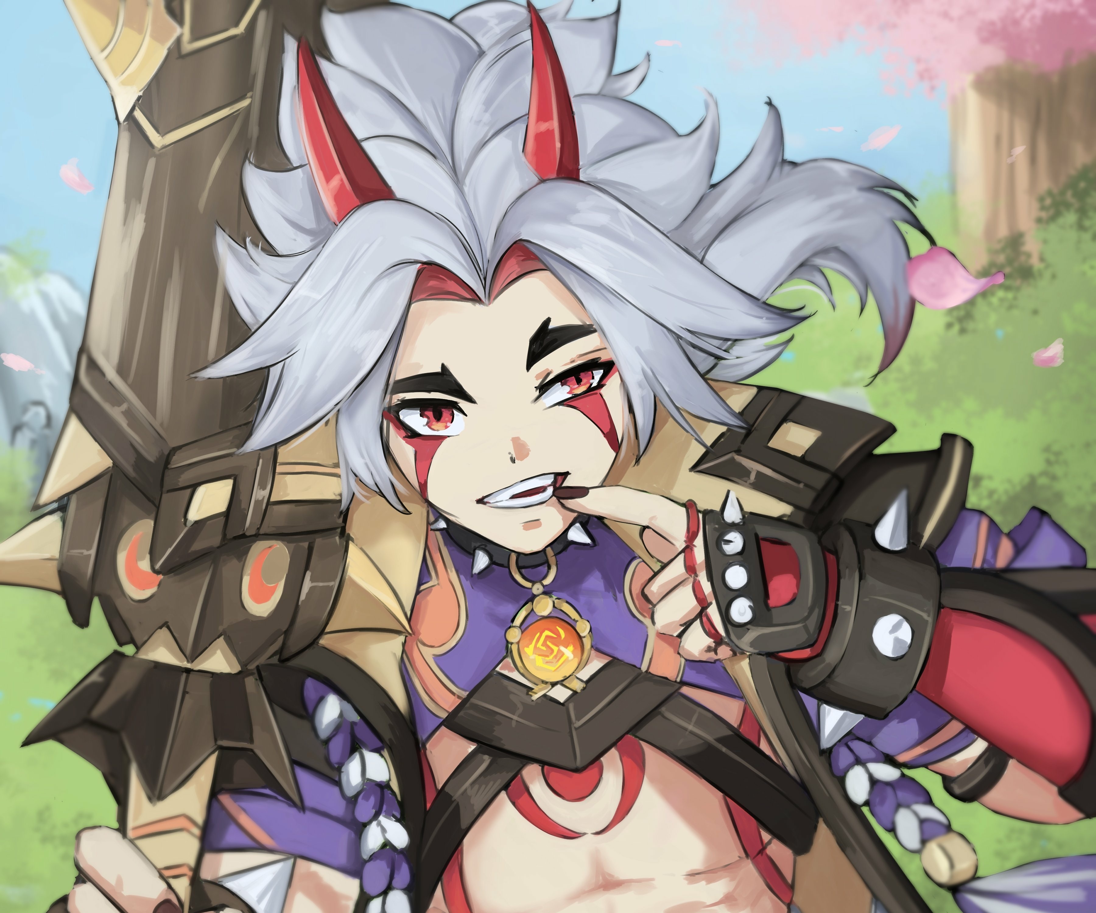 Arataki Itto from Genshin Impact HD Wallpaper
