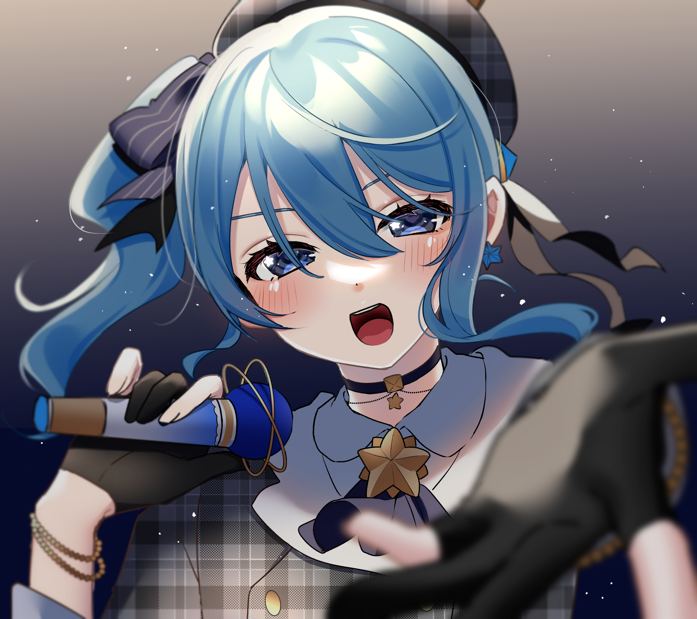 Hoshimachi Suisei from Hololive singing HD Wallpaper