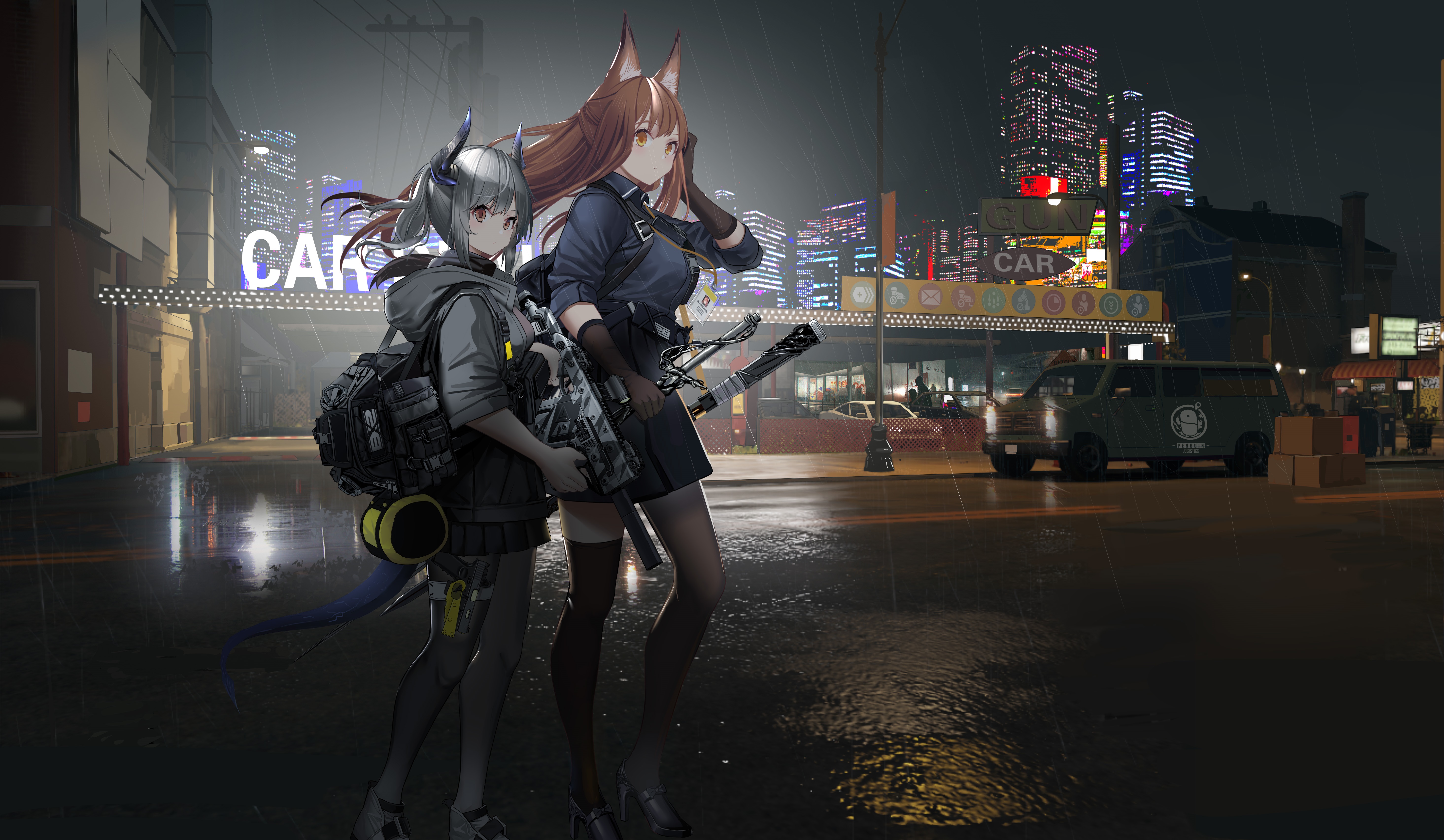 Liskarm and Franka from Arknights 4K HD Wallpaper