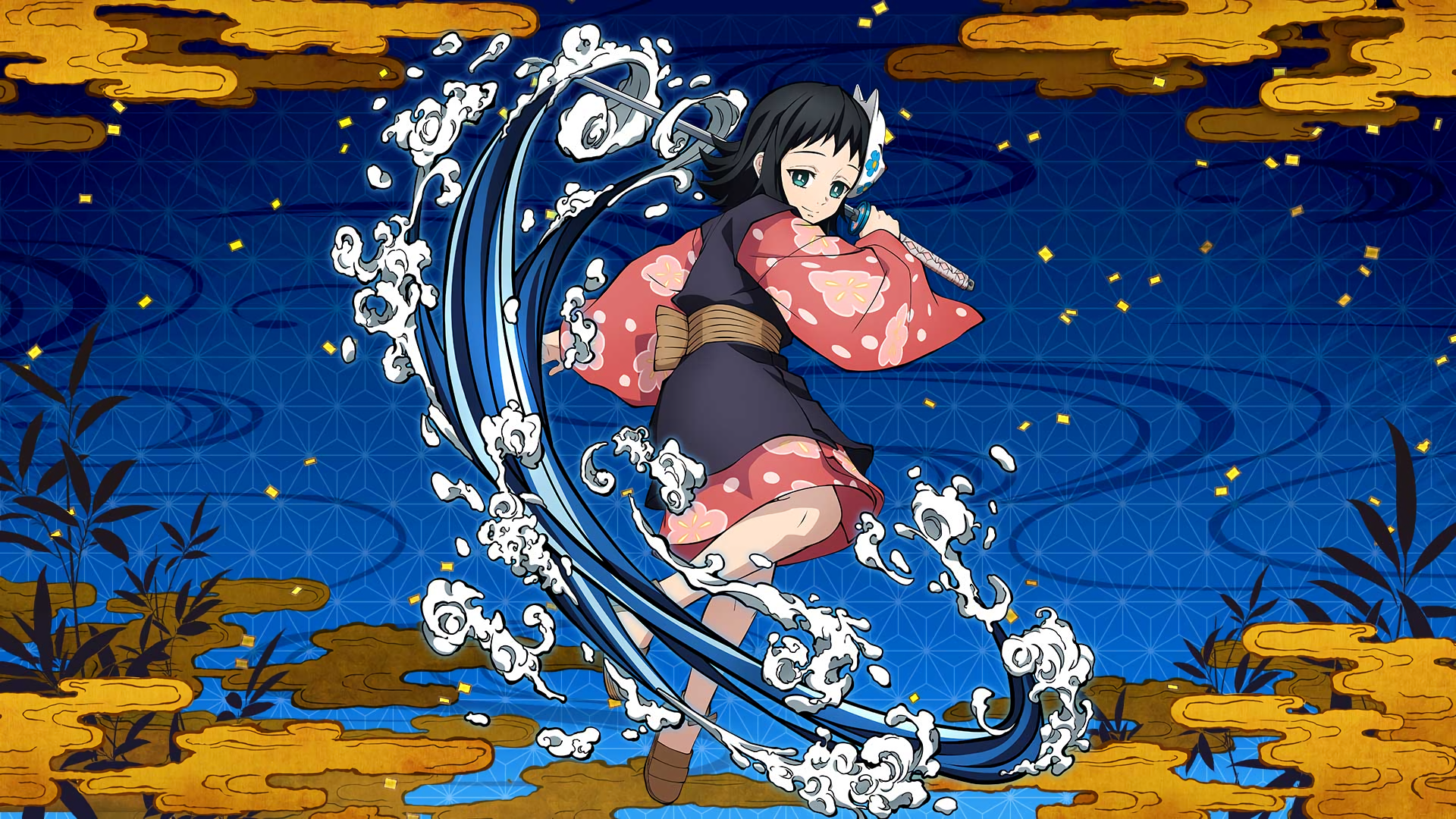 Makomo from Demon Slayer: Kimetsu no Yaiba The Hinokami Chronicles HD Wallpaper
