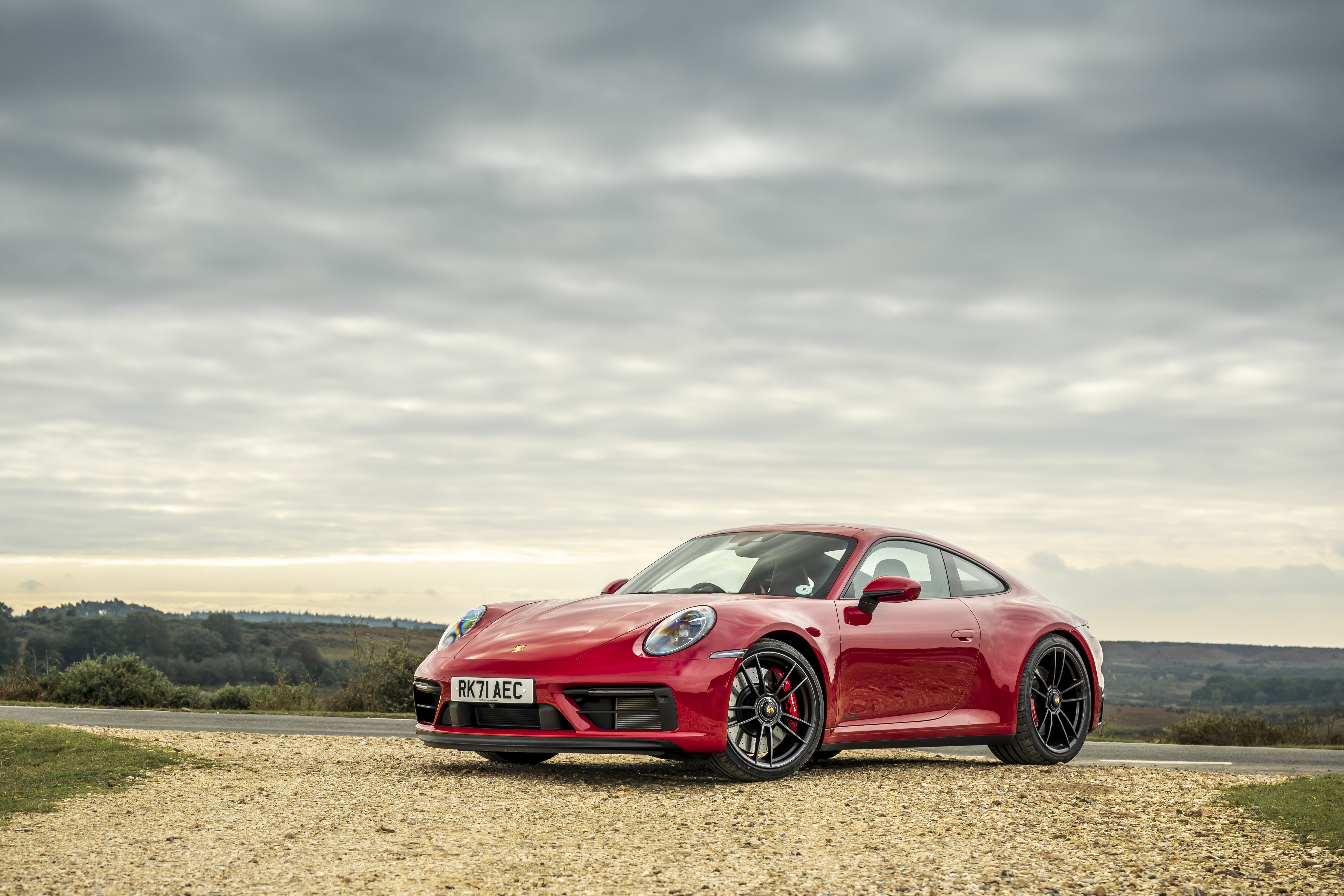 Red Porsche 911 Carrera GTS 4K HD Wallpaper