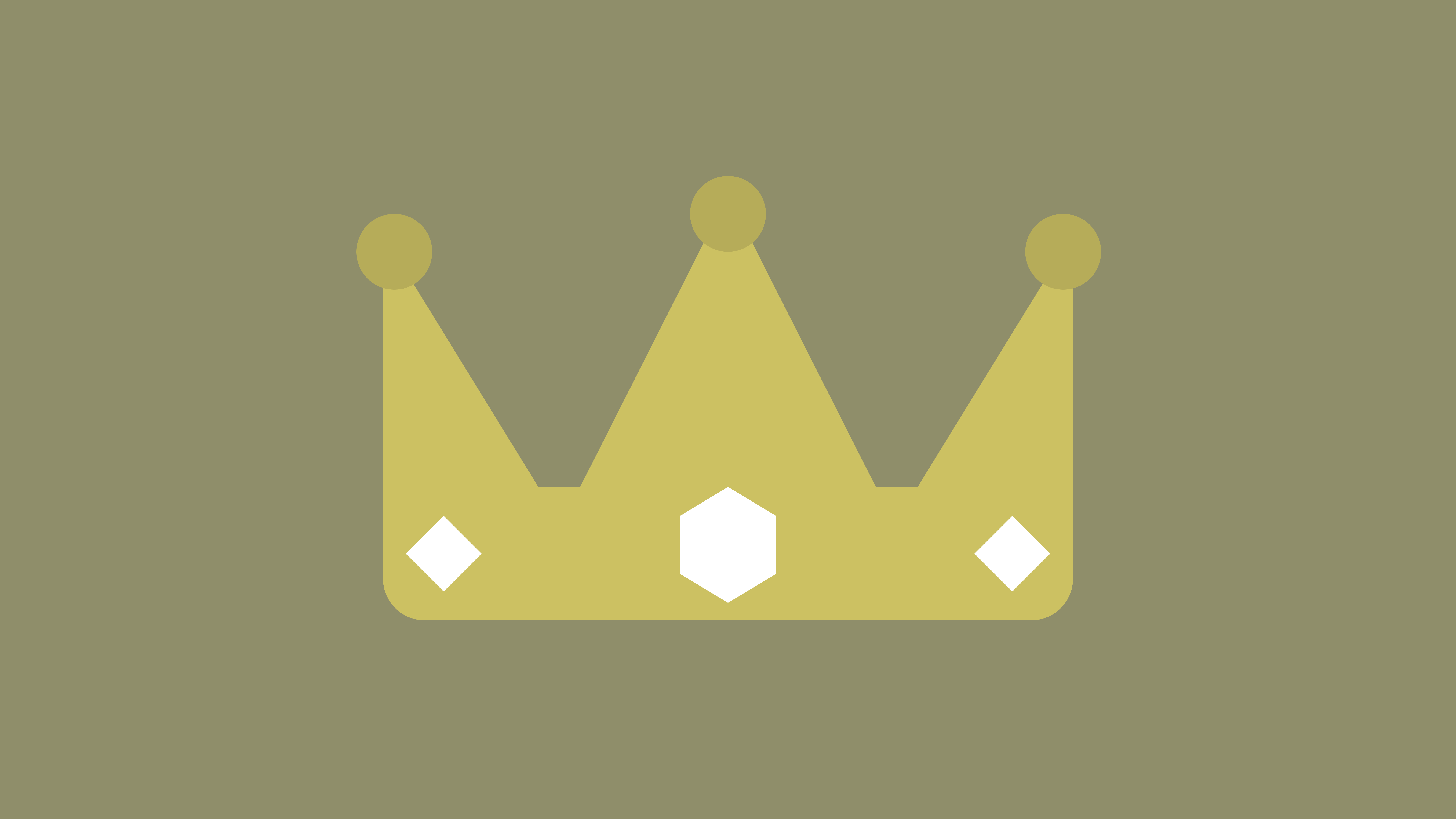 Minimalistic Golden Crown HD Wallpaper