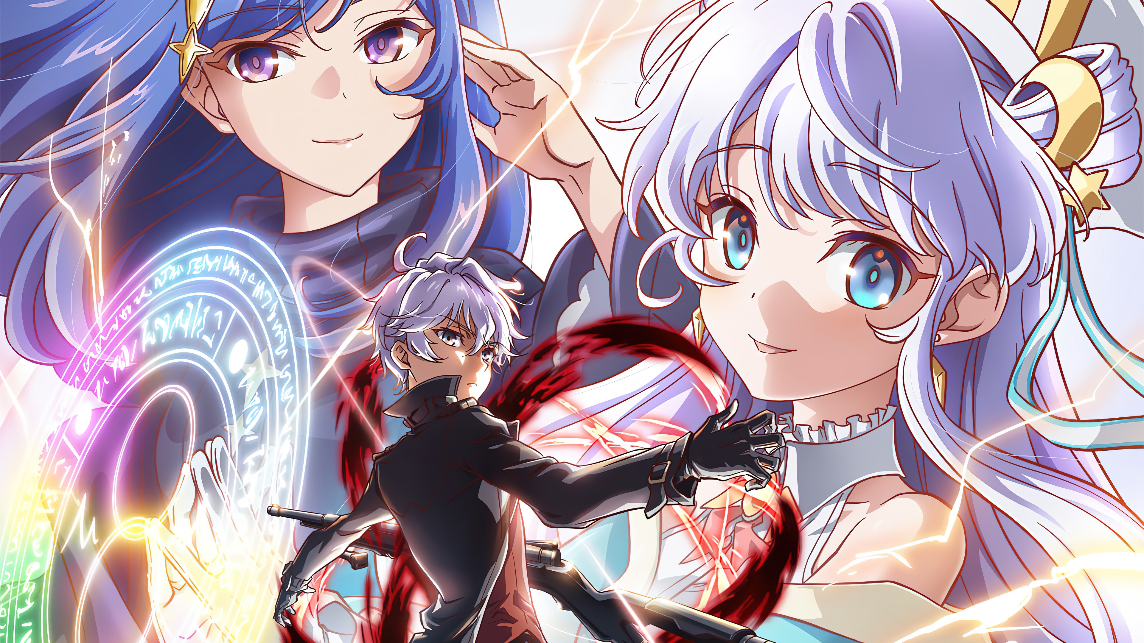 Lugh, Dia, and Maha from The Worlds Finest Assassin Gets Reincarnated In Another World As An Aristocrat 4K HD Wallpaper