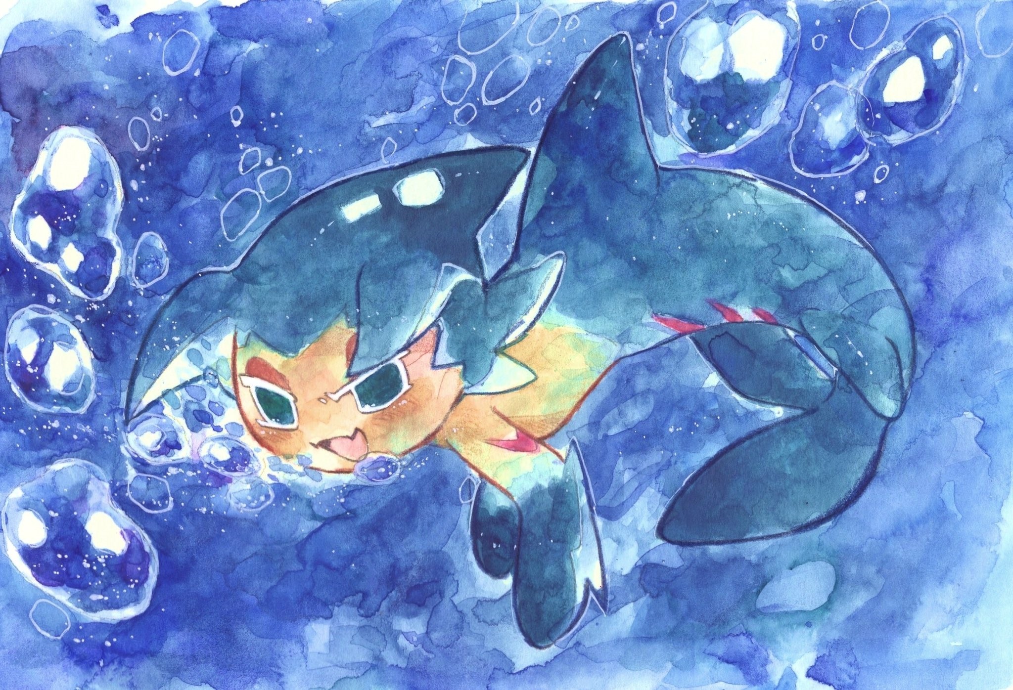 Sorbet Shark Cookie from Cookie Run: OvenBreak HD Wallpaper