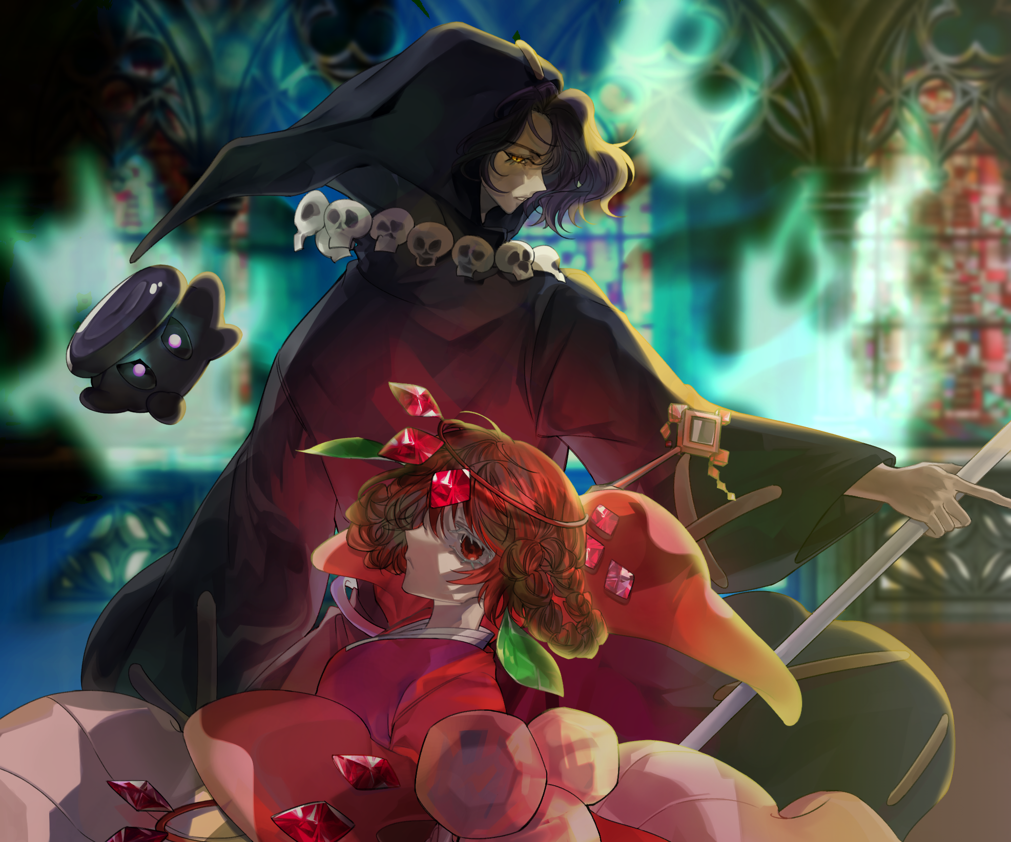 Pomegranate Cookie and Licorice Cookie from Cookie Run HD Wallpaper