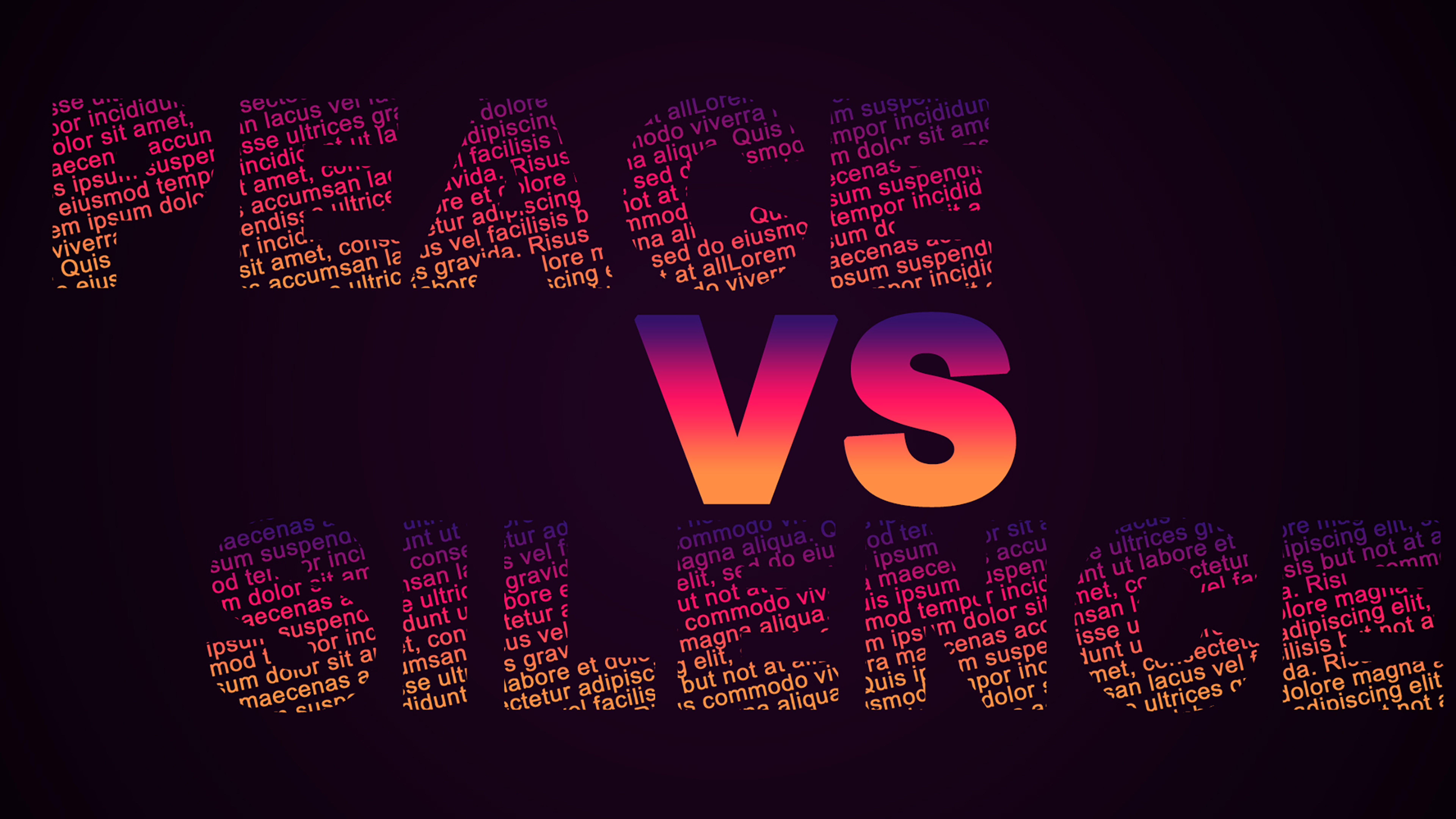 Peace vs Silence text art HD Wallpaper