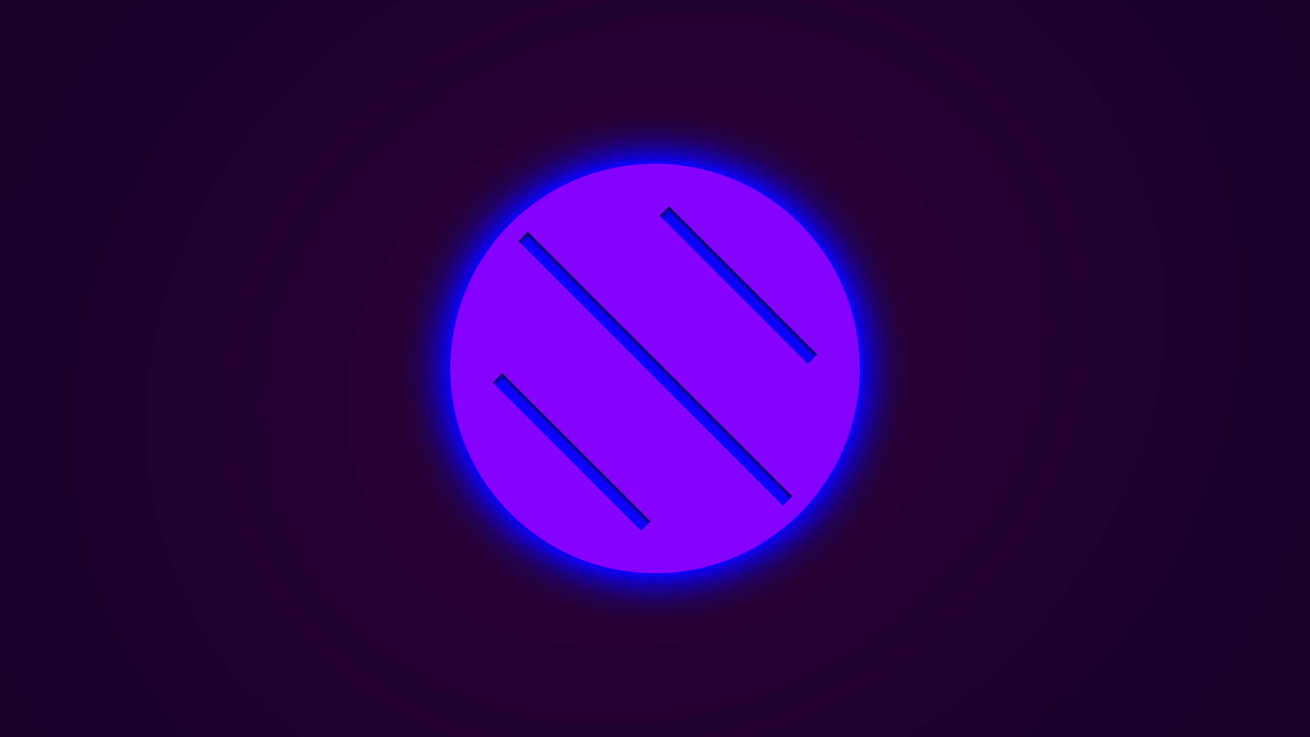 Neon purple circle with diagonal lines HD Wallpaper
