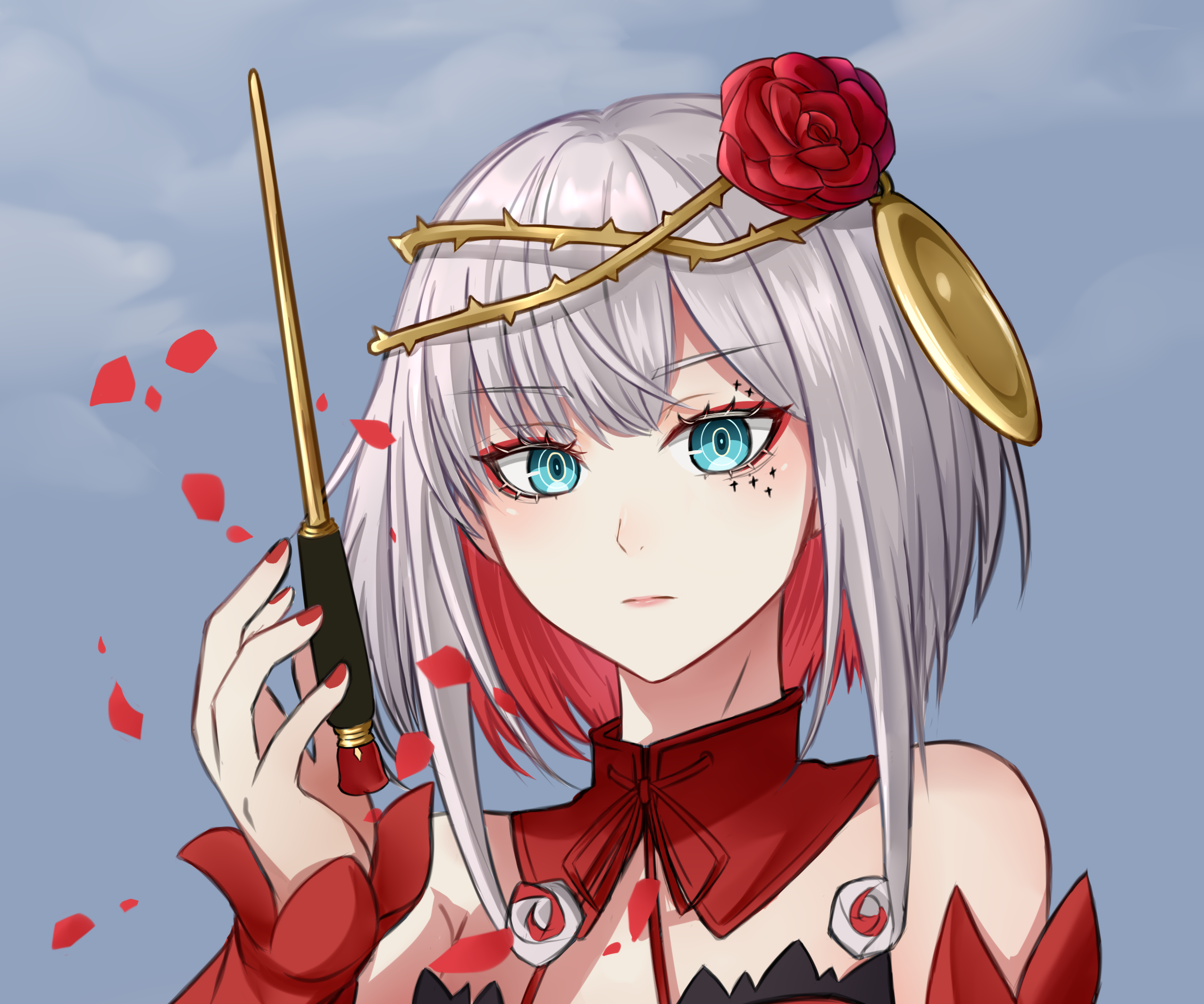 Destiny (Takt Op. Destiny) holding a wand HD Wallpaper