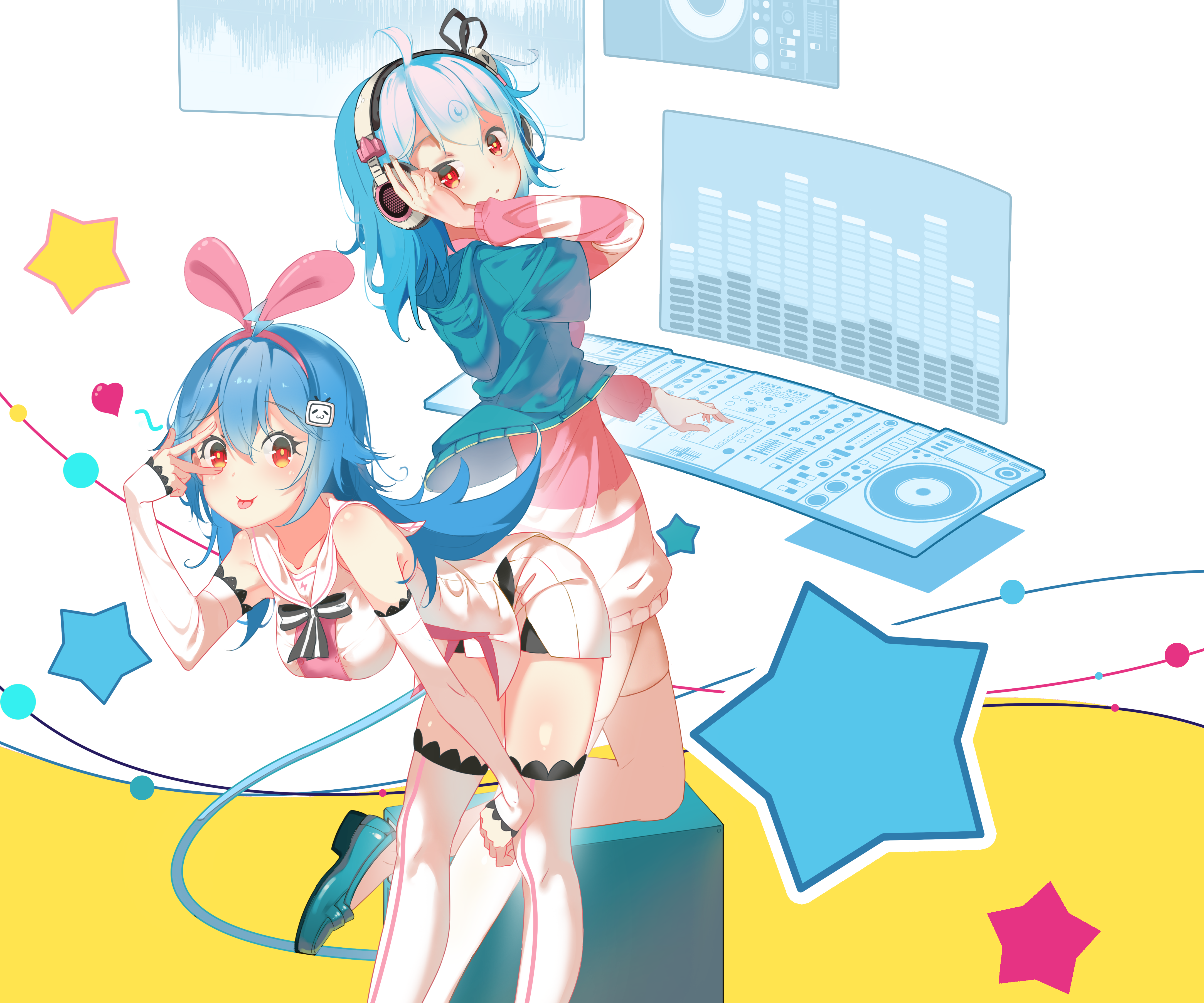 Bili Girl 22 and 33 from Bili Bili Douga 4K HD Wallpaper