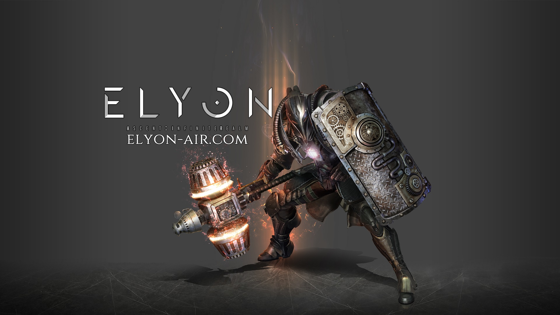 ELYON game character with hammer and shield HD Wallpaper
