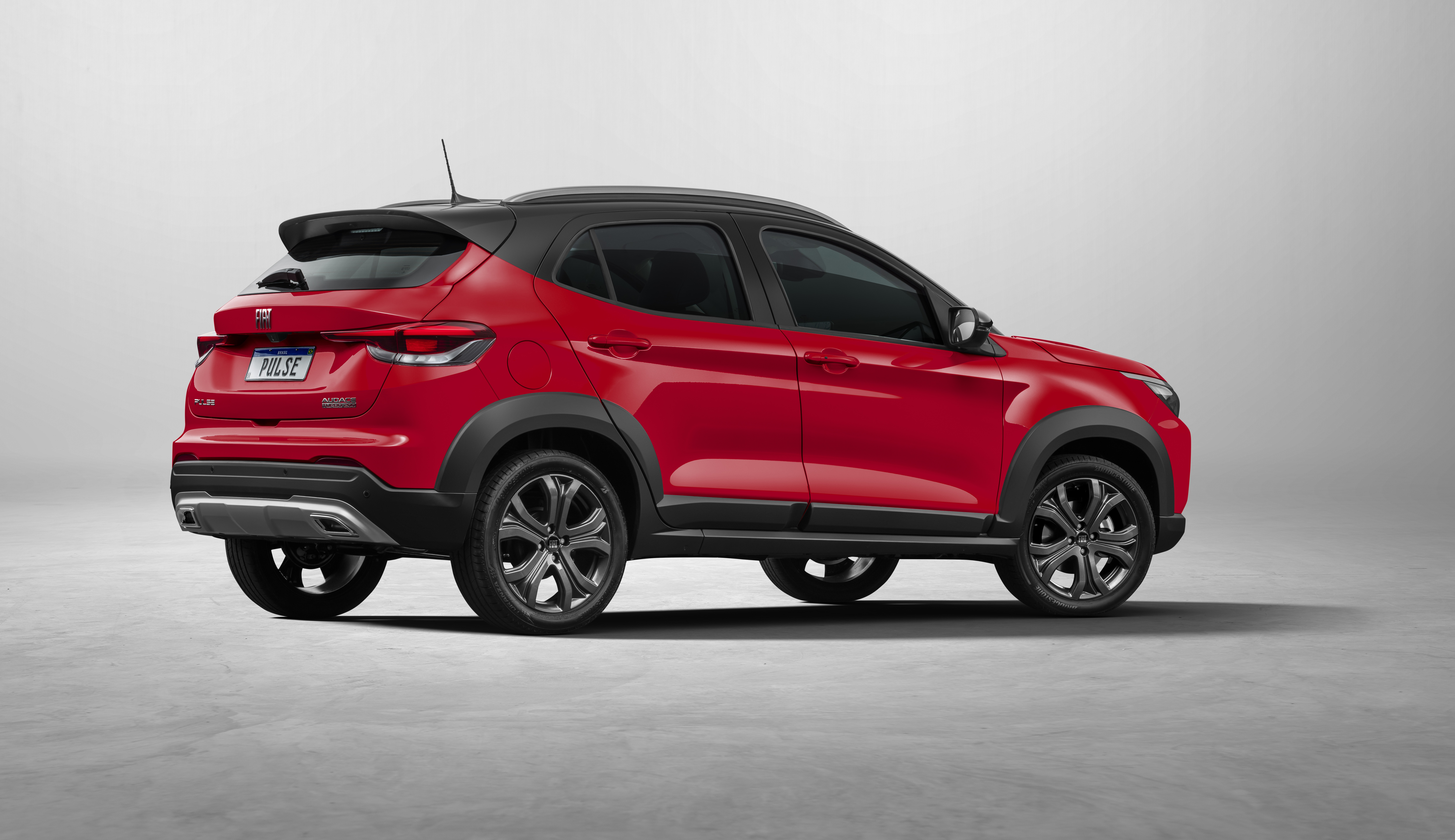 Red Fiat Pulse Audace Turbo SUV HD Wallpaper