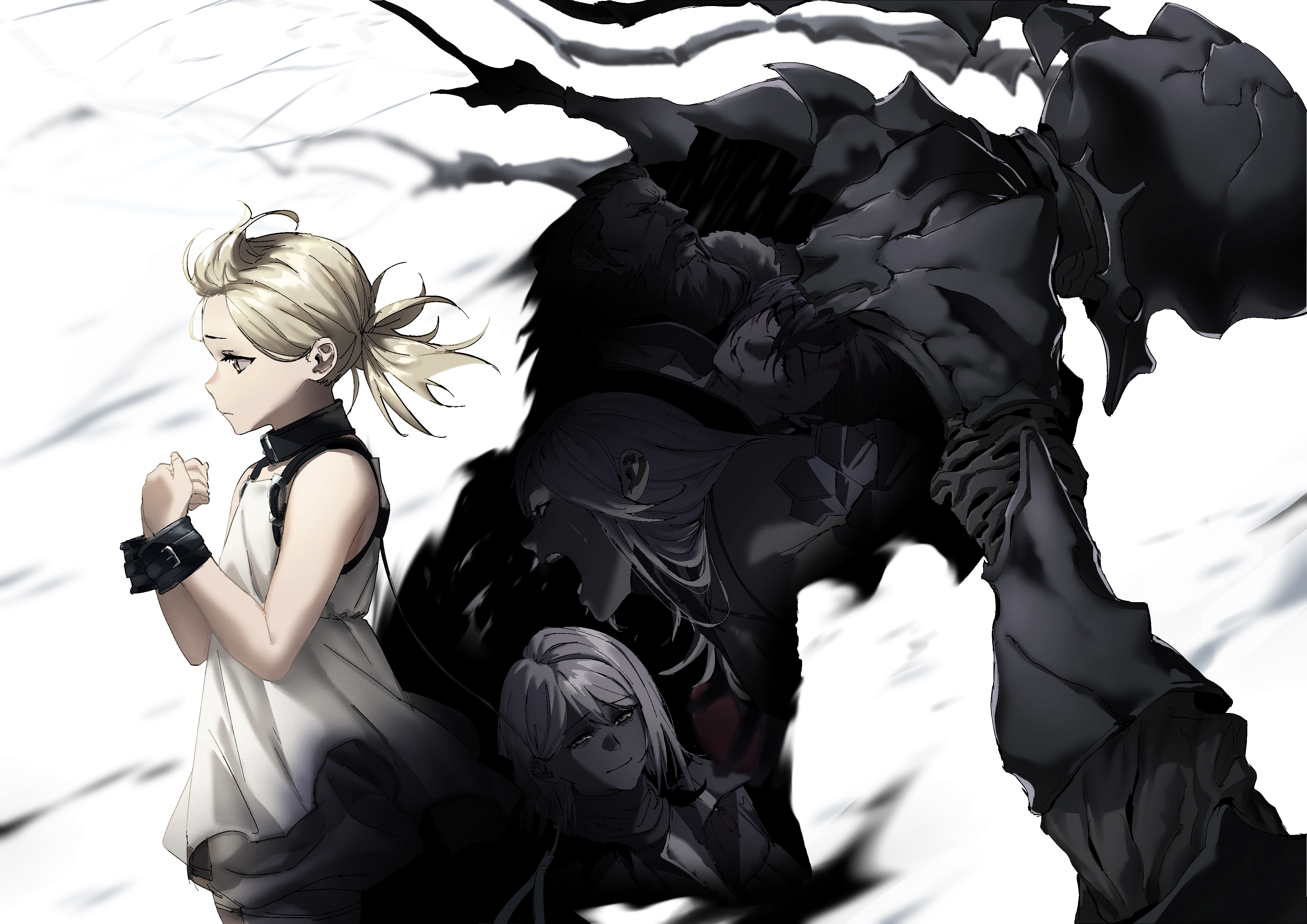 Fio from NieR Re[in]carnation with Kuroki Kaibutsu HD Wallpaper