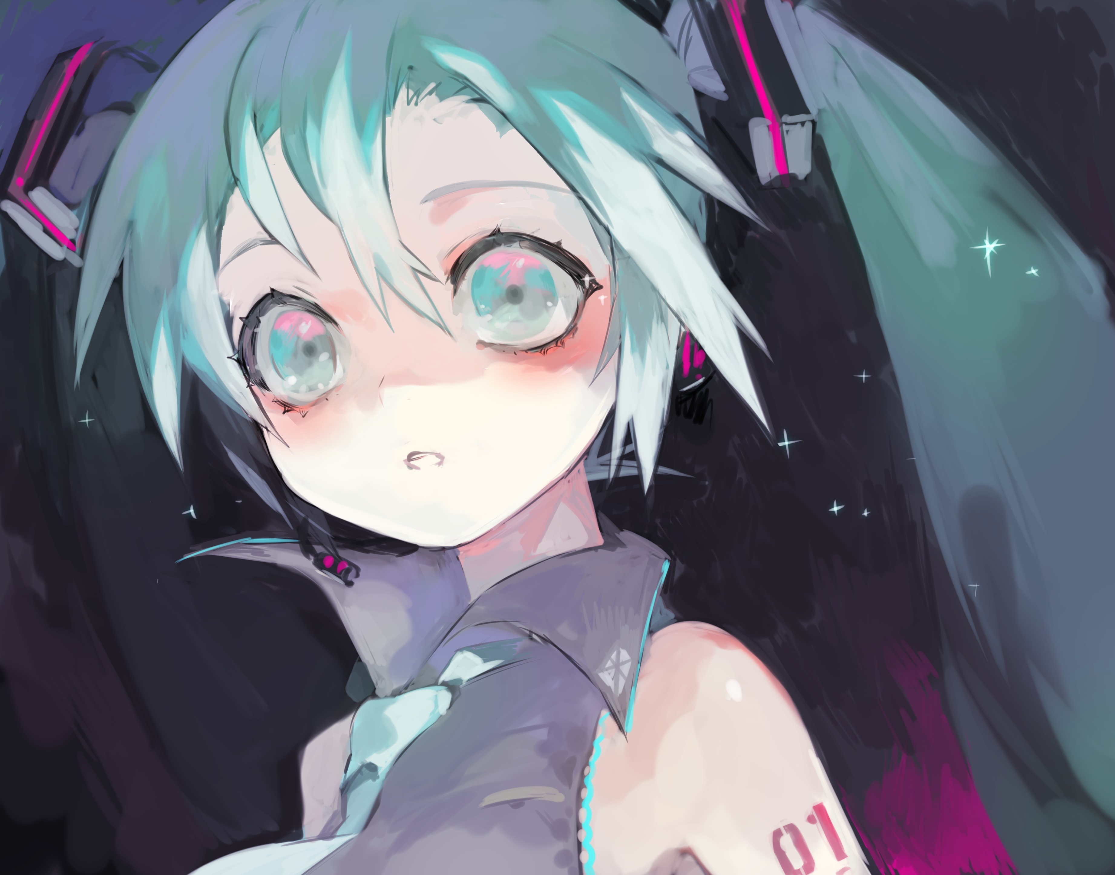 Hatsune Miku from Vocaloid HD Wallpaper