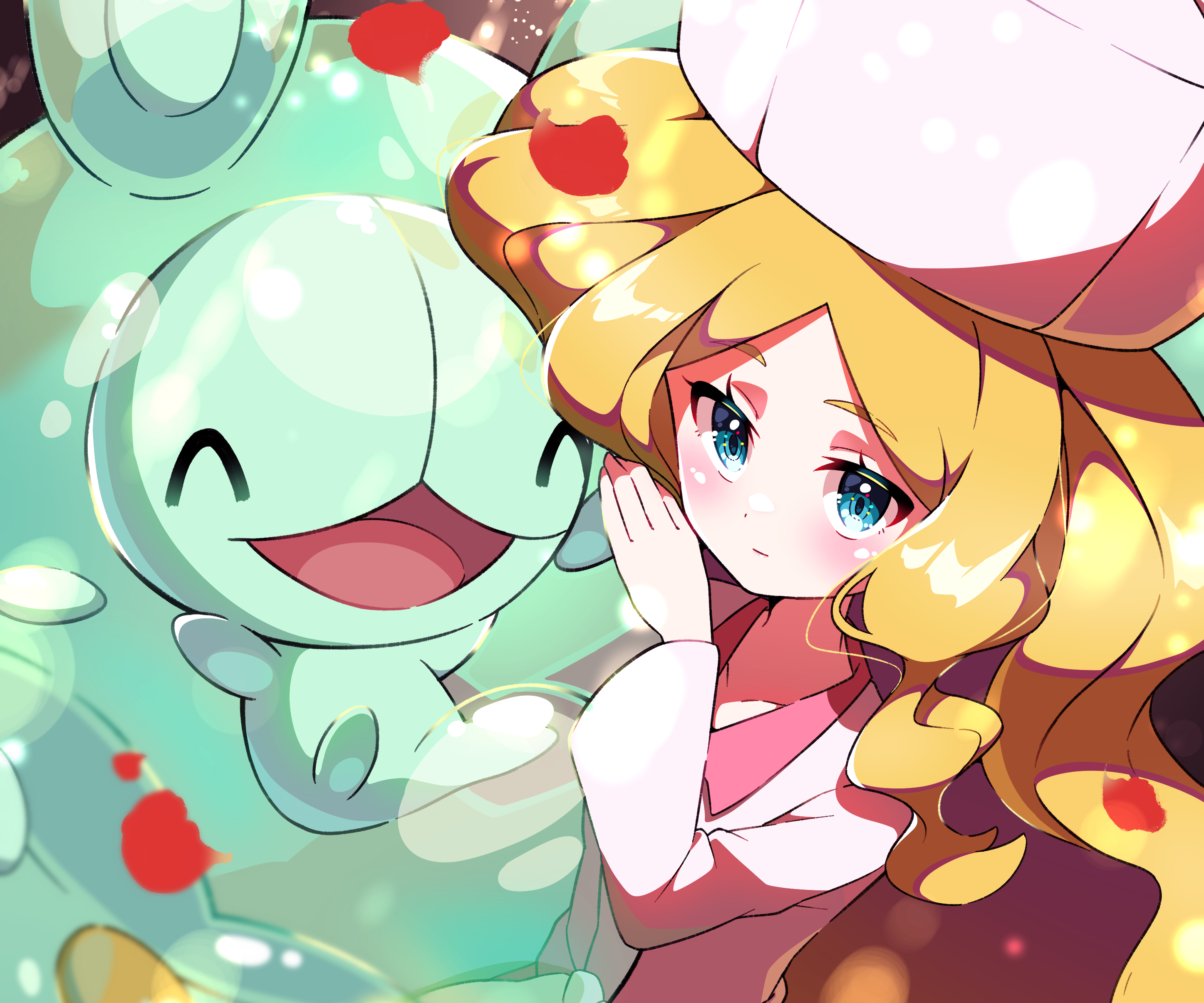Cattleya and Reuniclus from Pokémon Masters EX HD Wallpaper