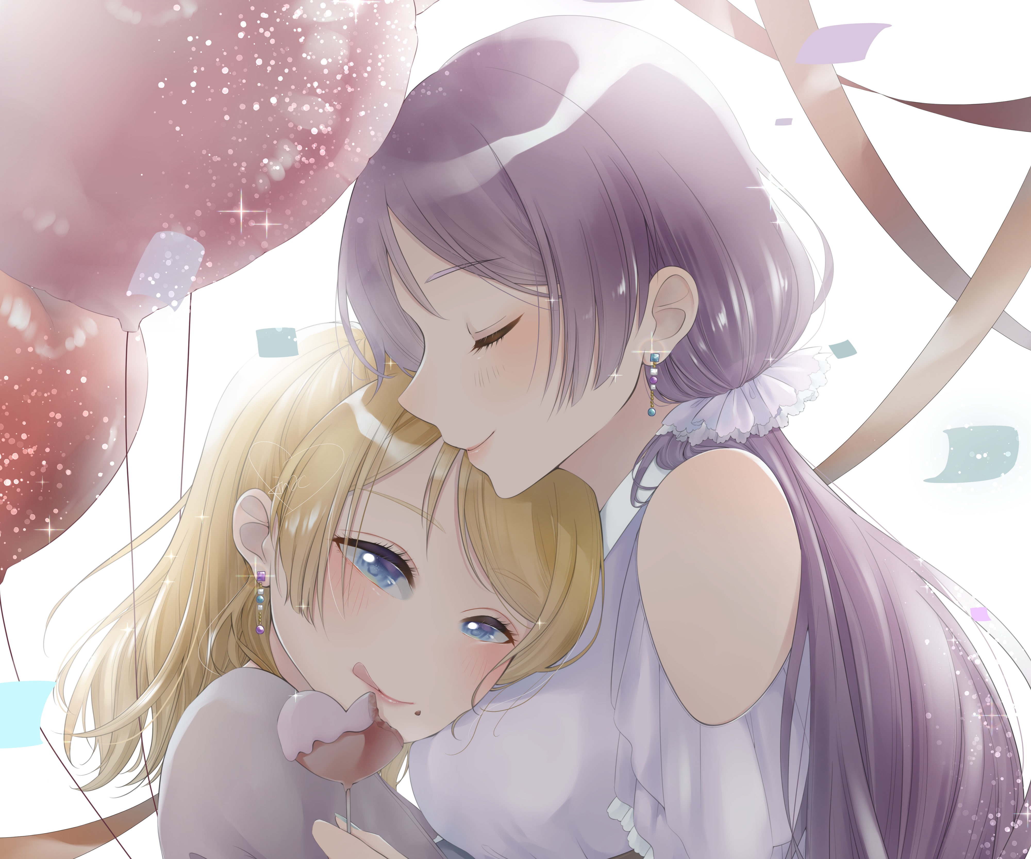 Nozomi Tojo and Eri Ayase from Love Live! 4K HD Wallpaper