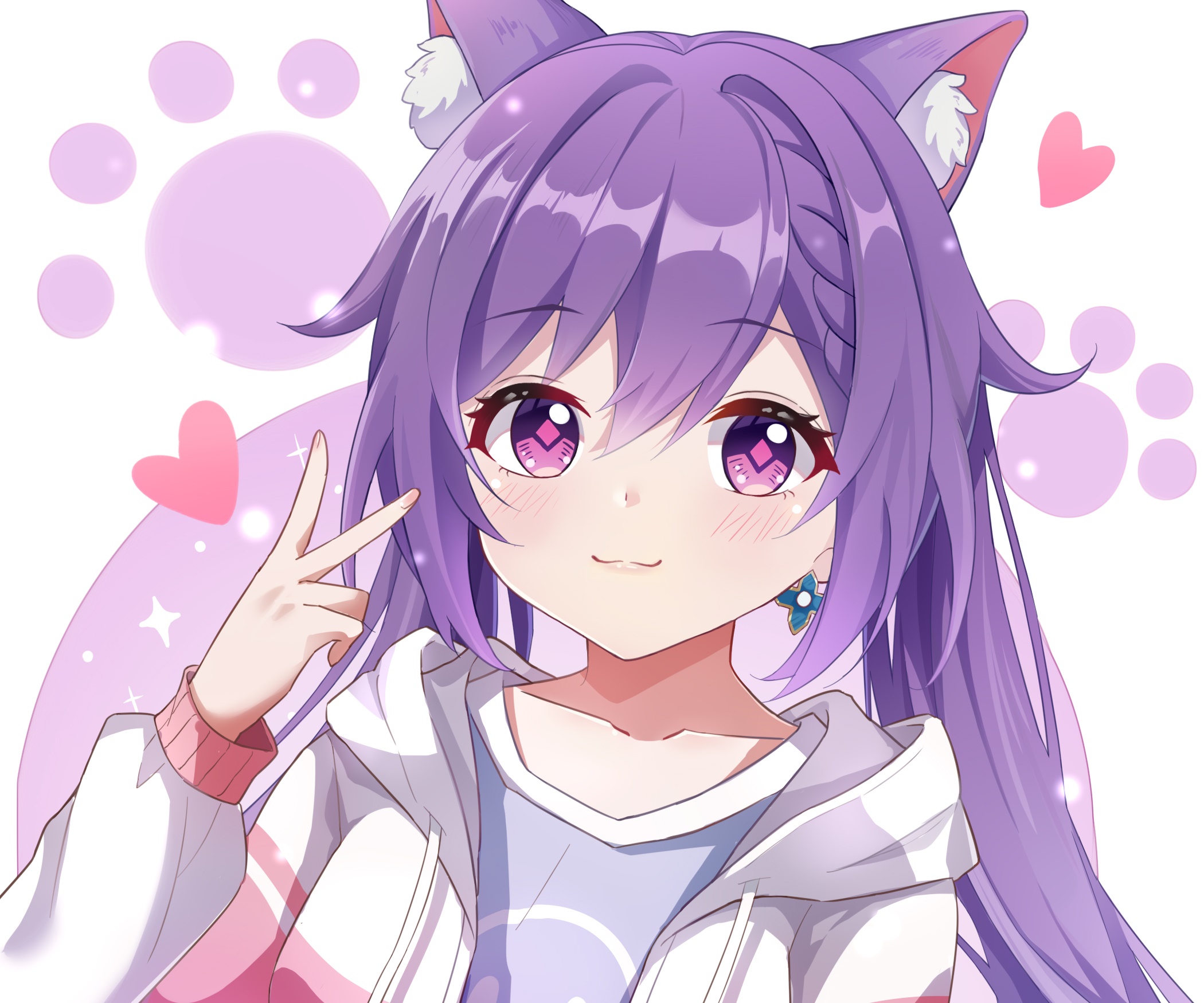 Keqing from Genshin Impact in Anime Style HD Wallpaper