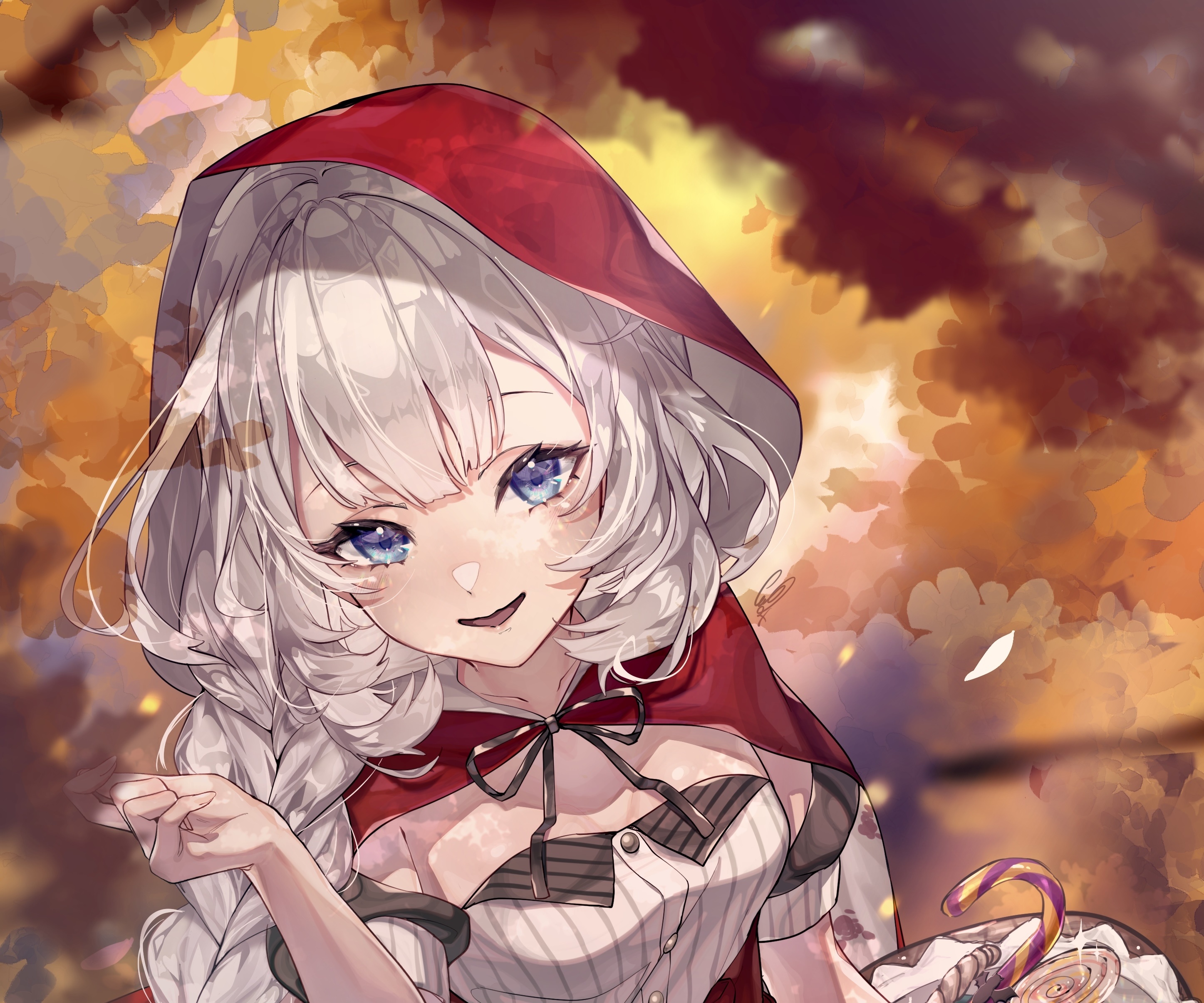 Marie Antoinette (Fate/Grand Order) with Candy Cane HD Wallpaper