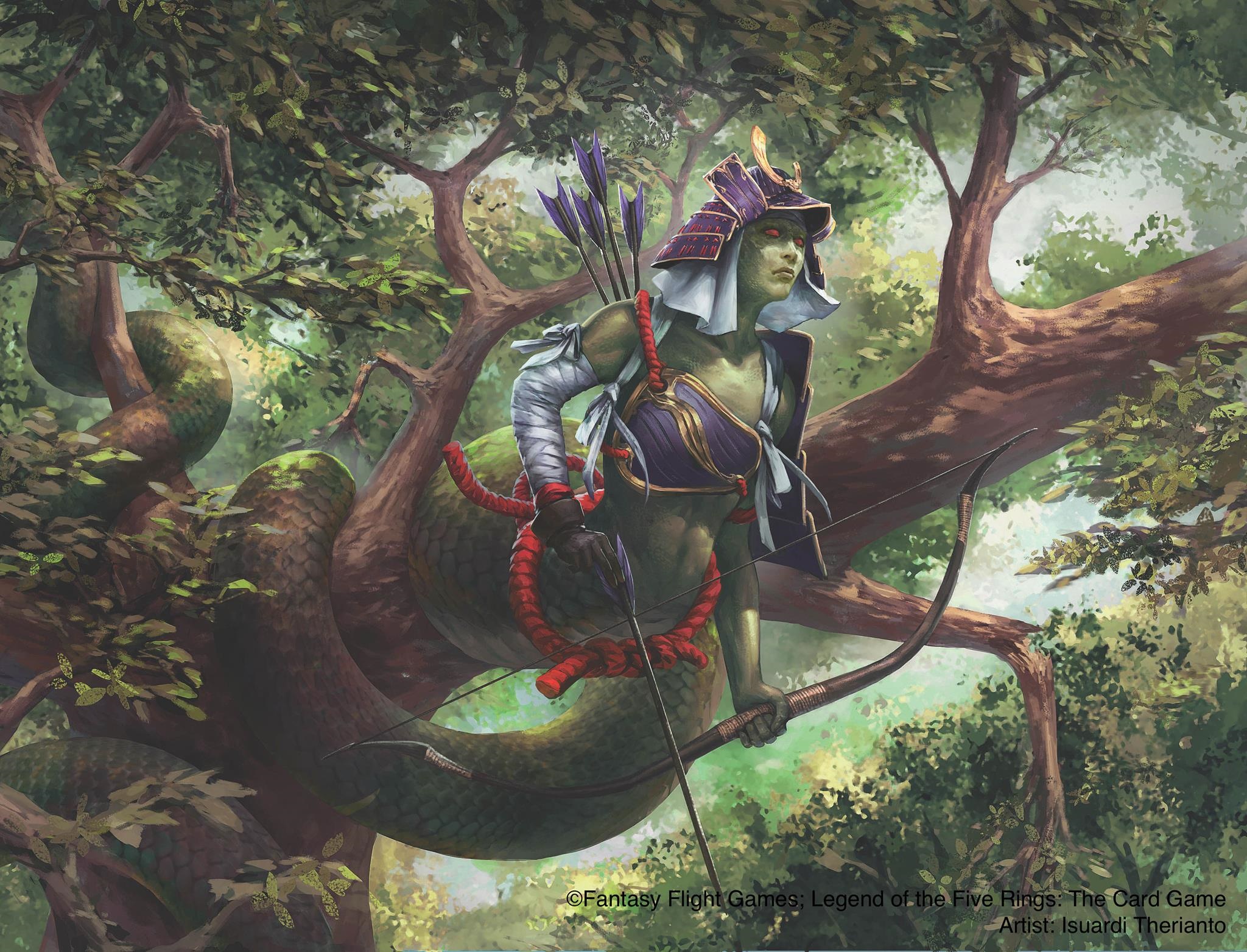 Naga Archer from Legend of the Five Rings HD Wallpaper