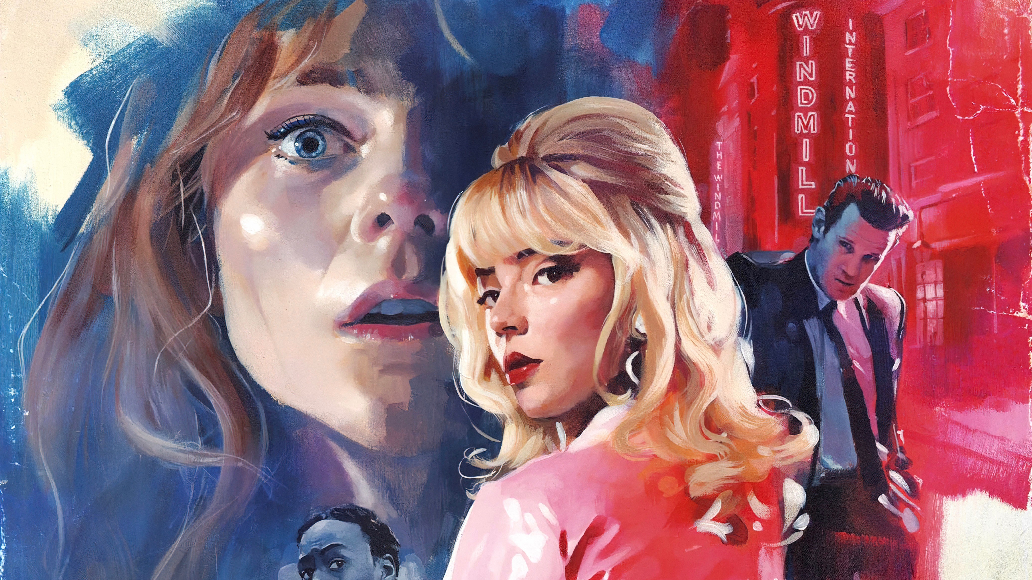 Last Night In Soho 4K Anya Taylor-Joy Thomasin McKenzie Matt Smith HD Wallpaper