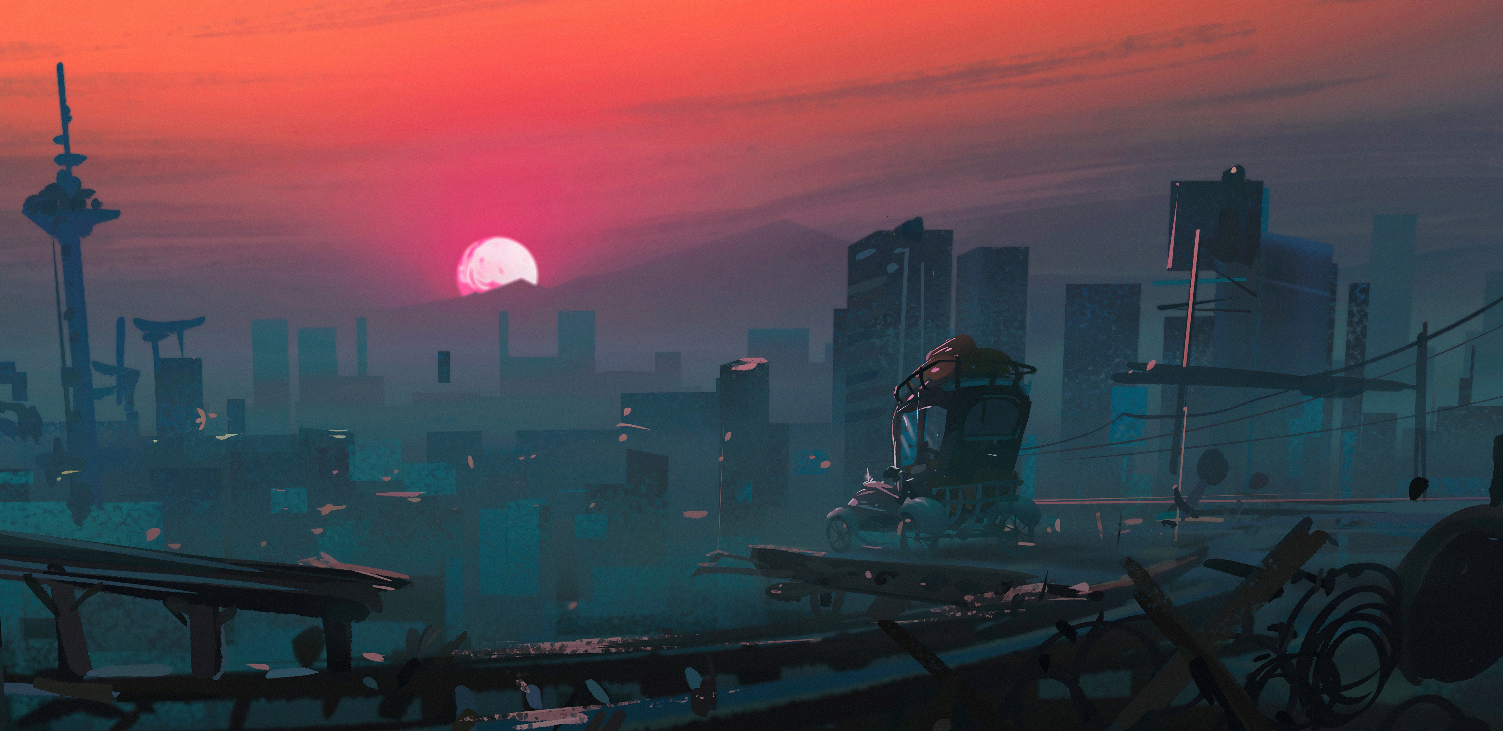 Sci Fi City HD Wallpaper