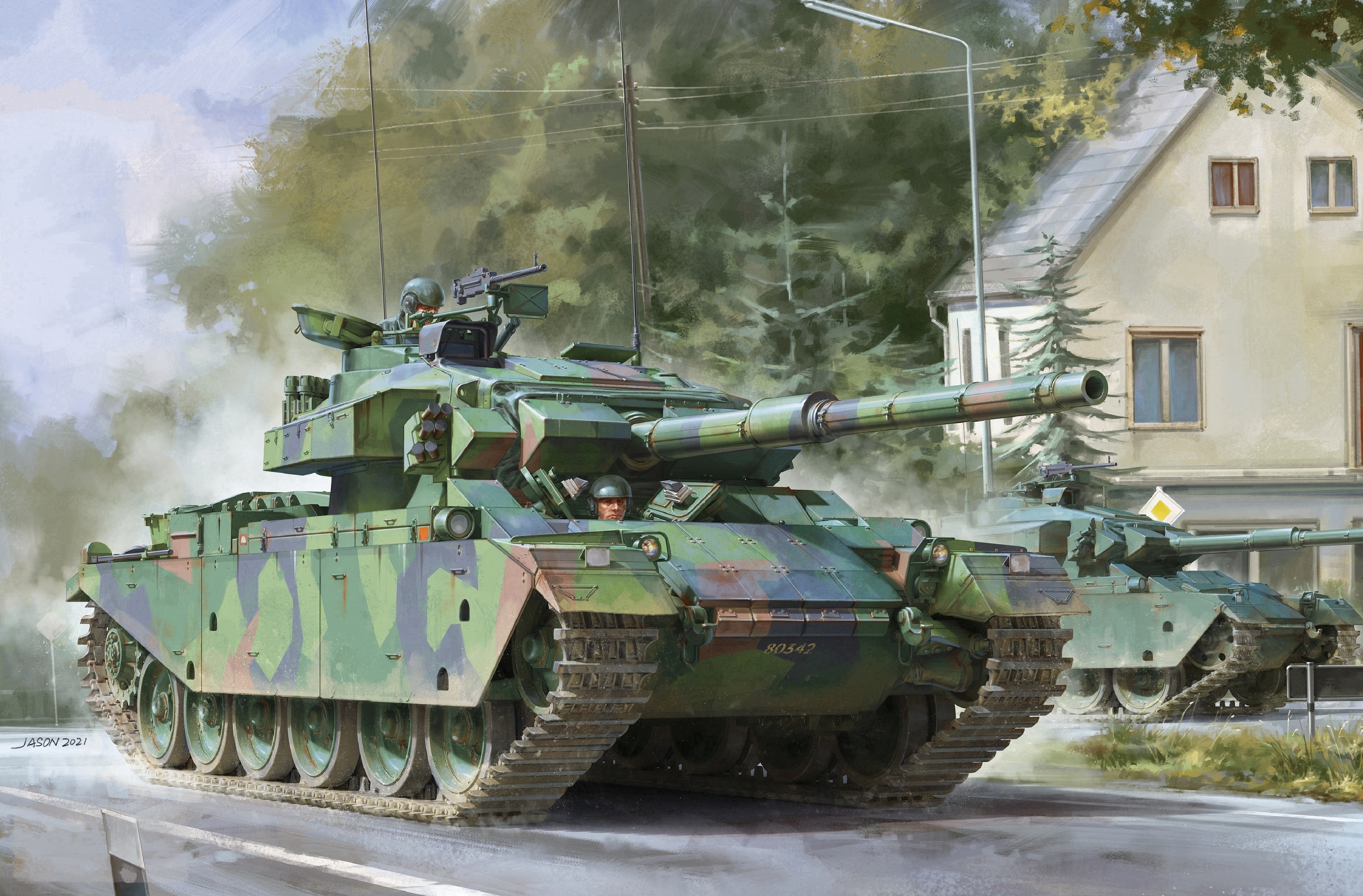 Stridsvagn 104 Tanks in Camouflage HD Wallpaper