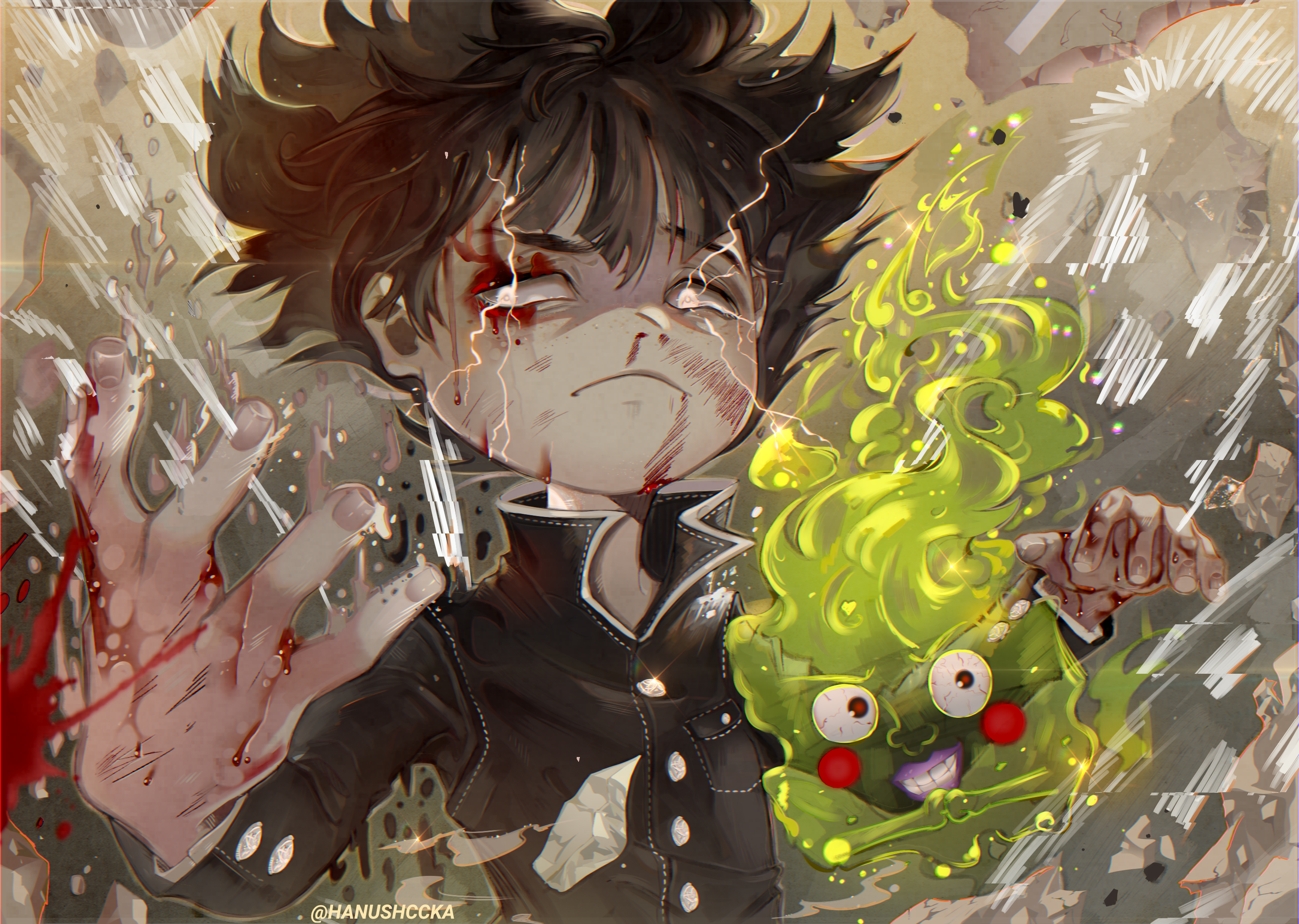 Shigeo Kageyama and Mob from Mob Psycho 100 HD Wallpaper