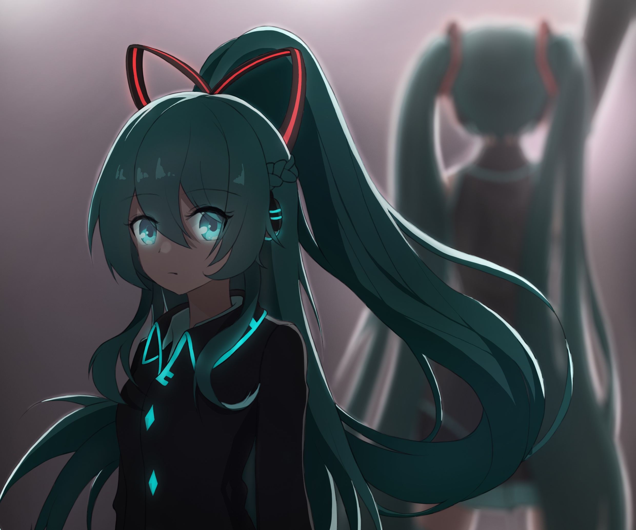 Hatsune Miku from Vocaloid HD Wallpaper