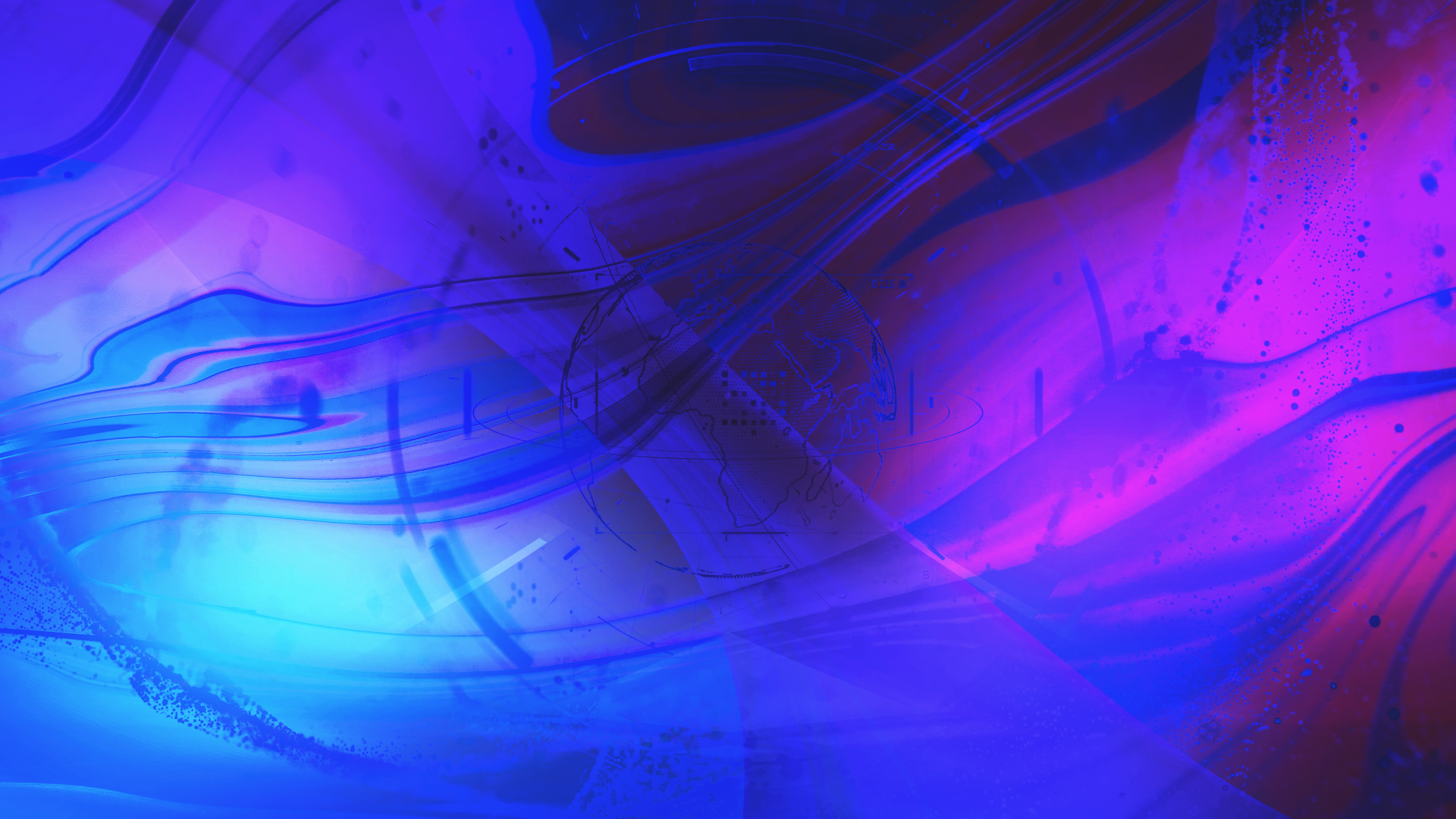 Abstract purple and blue swirling light HD Wallpaper