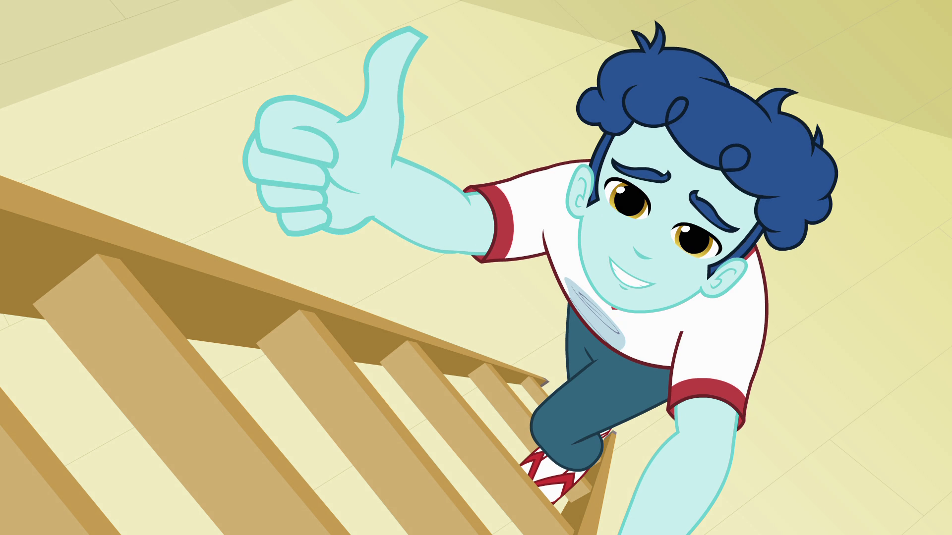 Curly Winds from My Little Pony: Equestria Girls giving a thumbs up HD Wallpaper