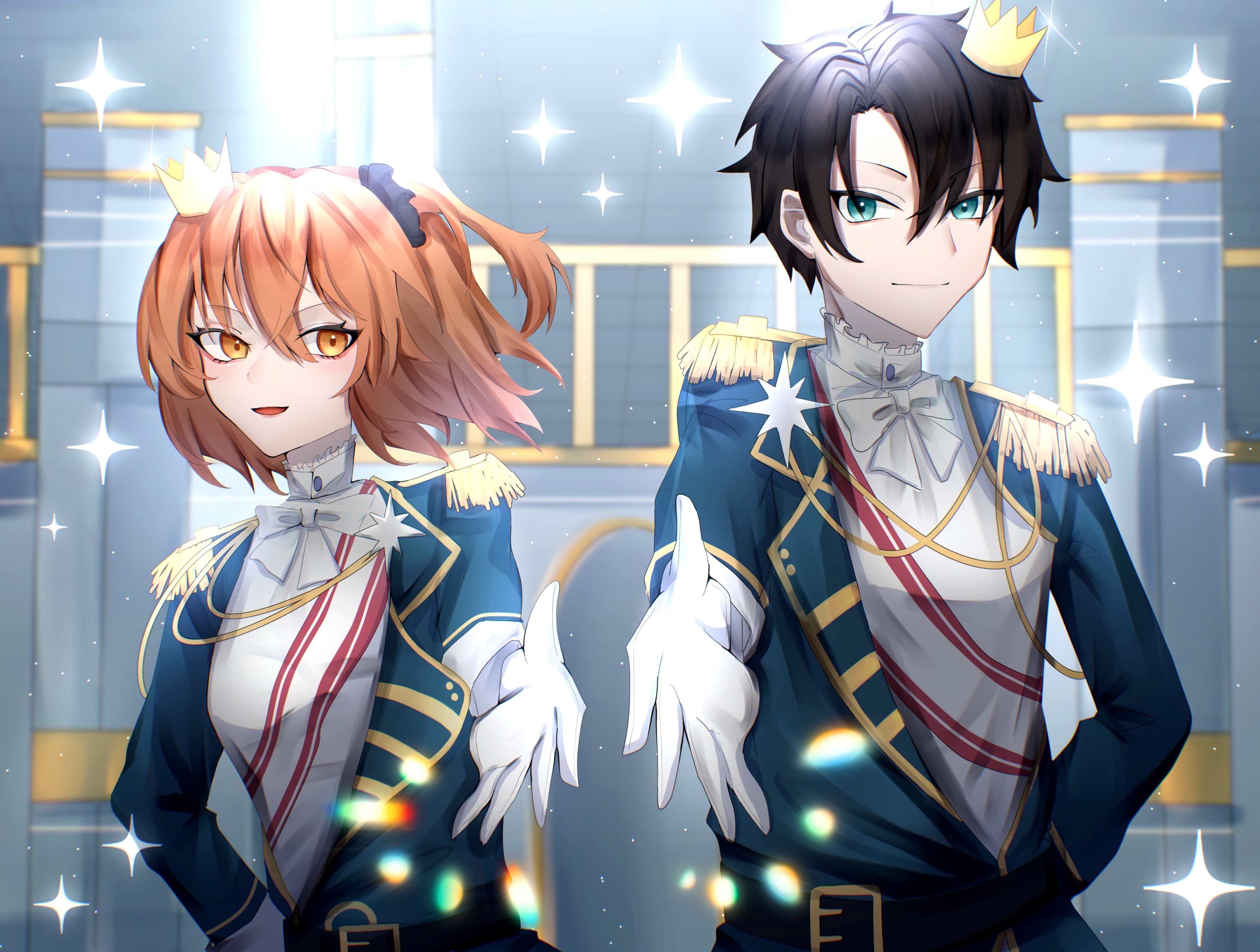 Gudako and Ritsuka Fujimaru from Fate/Grand Order HD Wallpaper