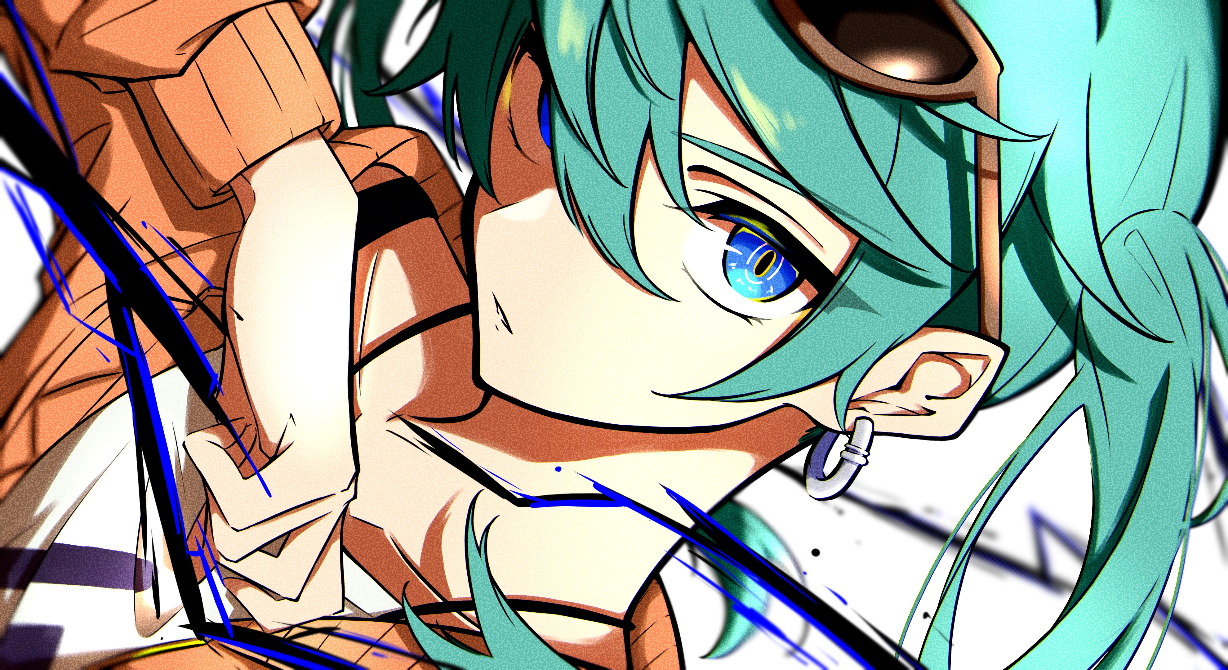 Hatsune Miku from Vocaloid 4K HD Wallpaper