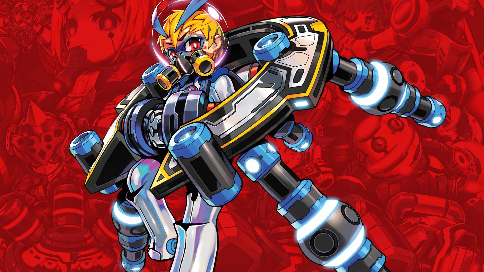 Metallic Child character in mech suit HD Wallpaper