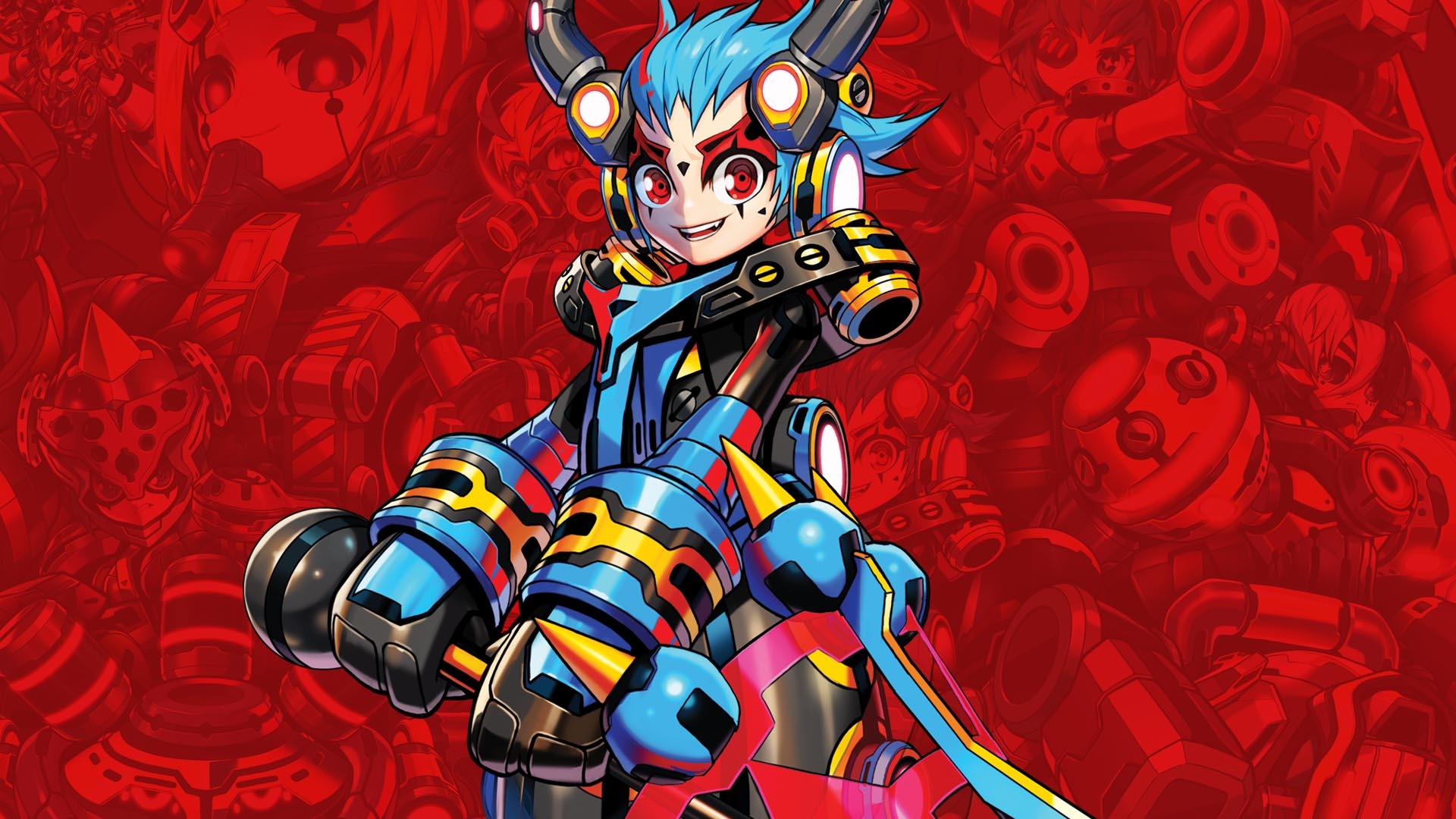 Metallic Child character with robots HD Wallpaper
