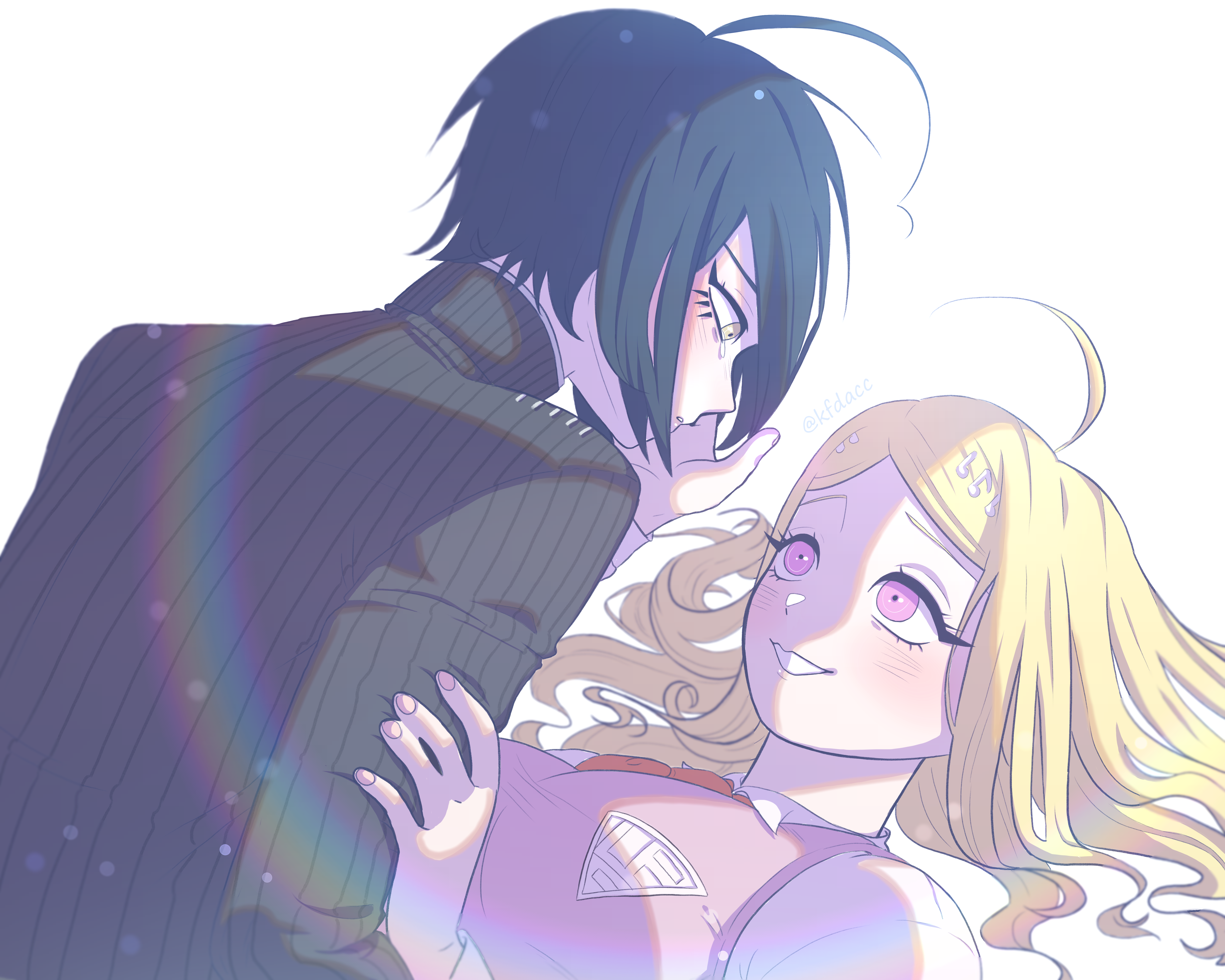 Shuichi Saihara and Kaede Akamatsu from Danganronpa V3: Killing Harmony 4K HD Wallpaper