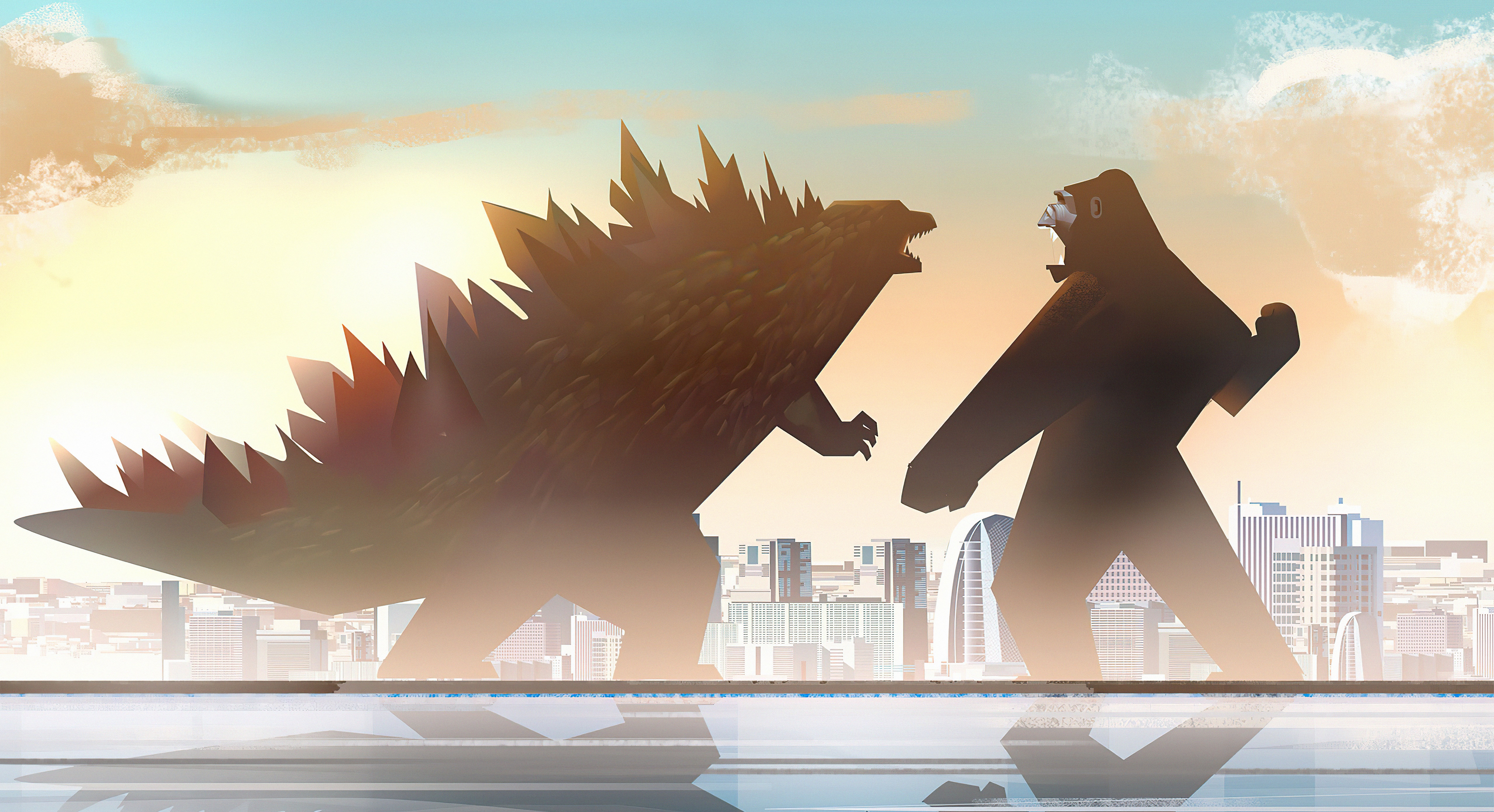 Godzilla Vs Kong 4K HD Wallpaper