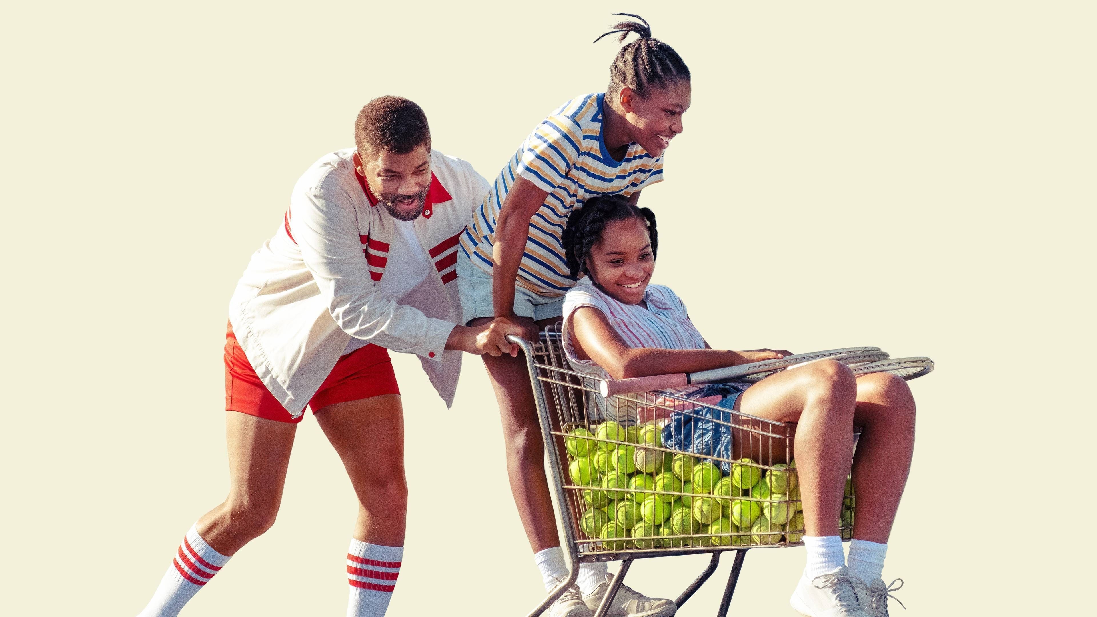King Richard 4K: Will Smith with Venus and Serena Williams HD Wallpaper