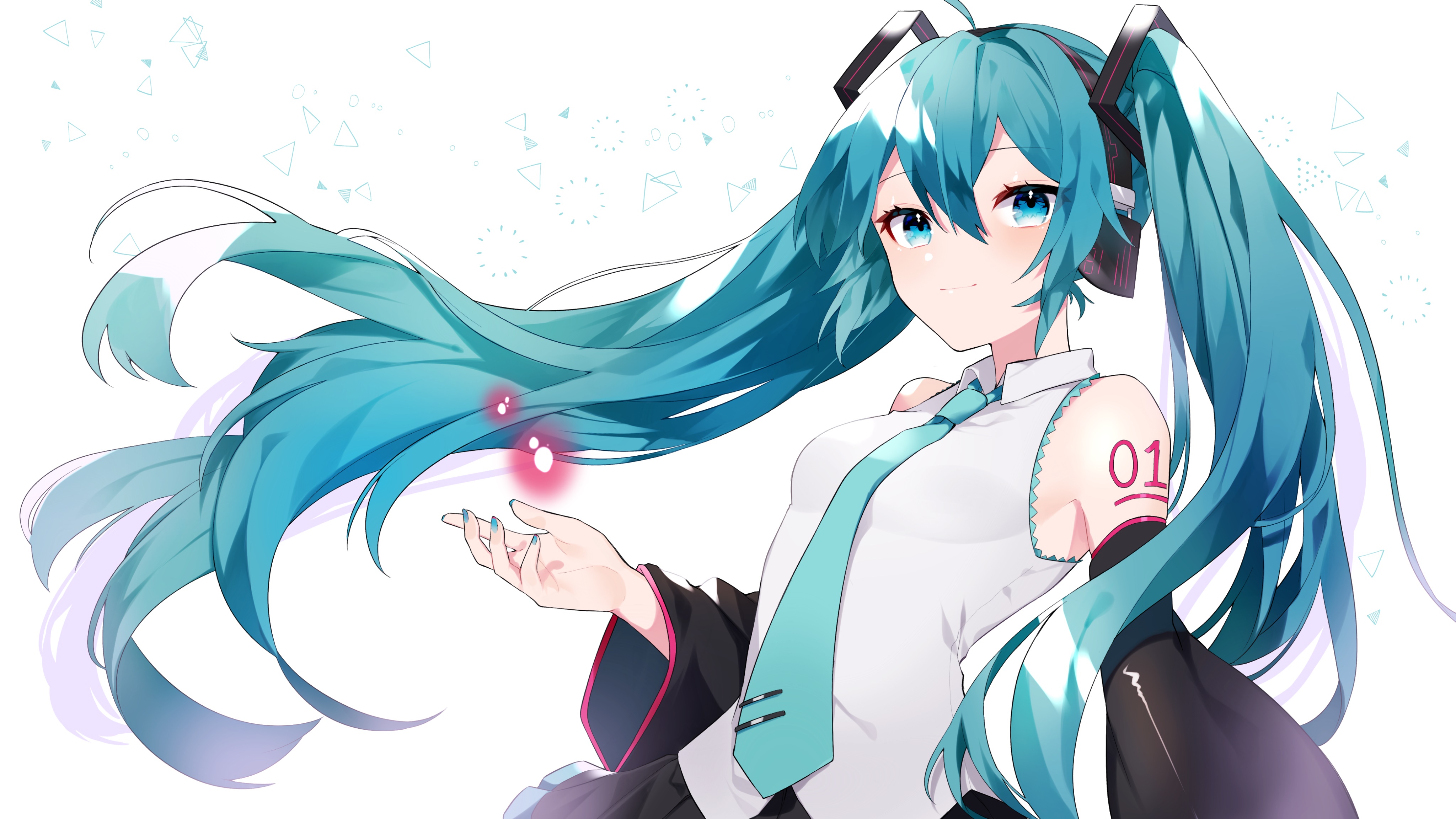 Hatsune Miku from Vocaloid 4K HD Wallpaper