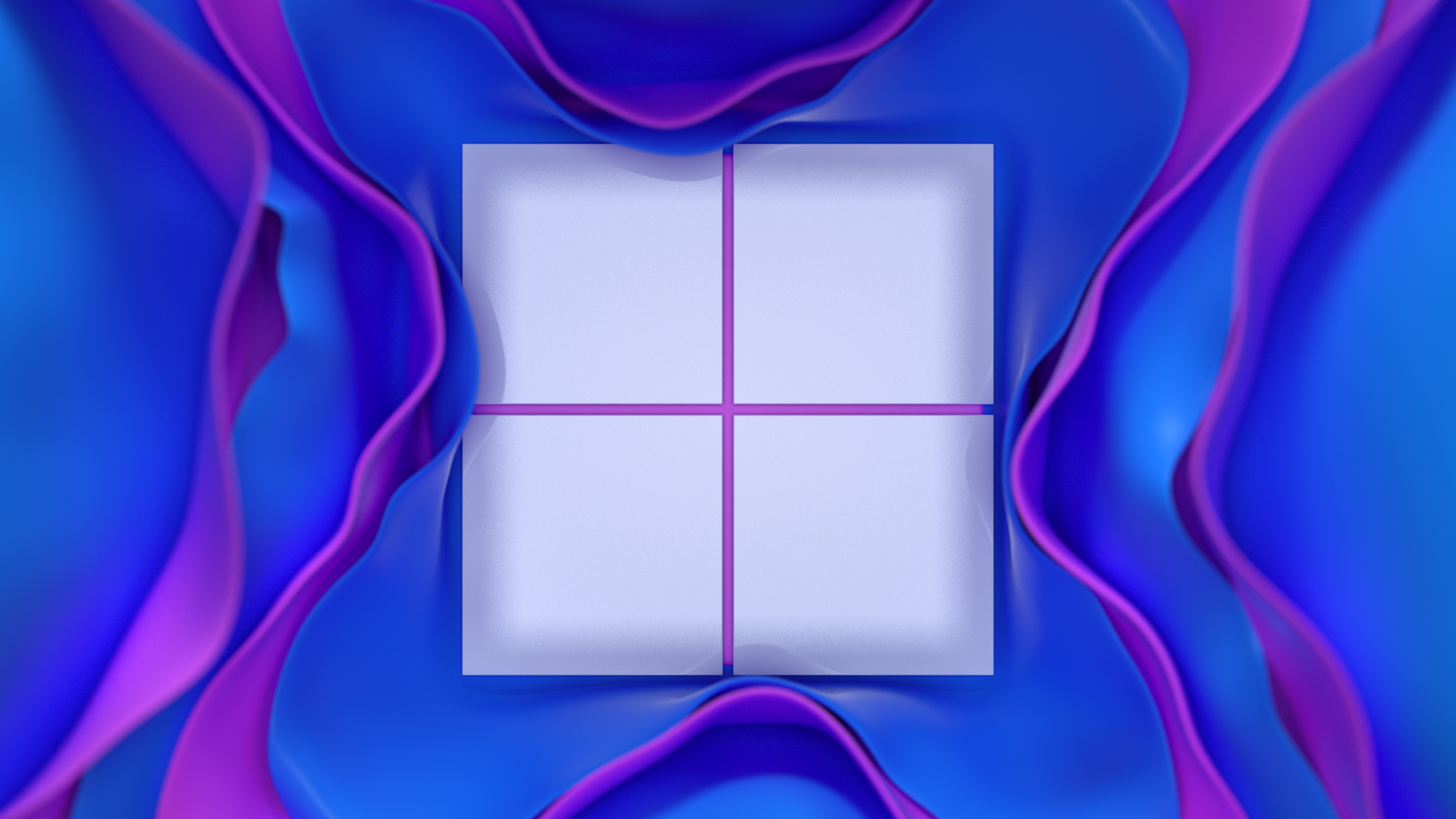 Abstract Windows logo with blue and purple fabric HD Wallpaper